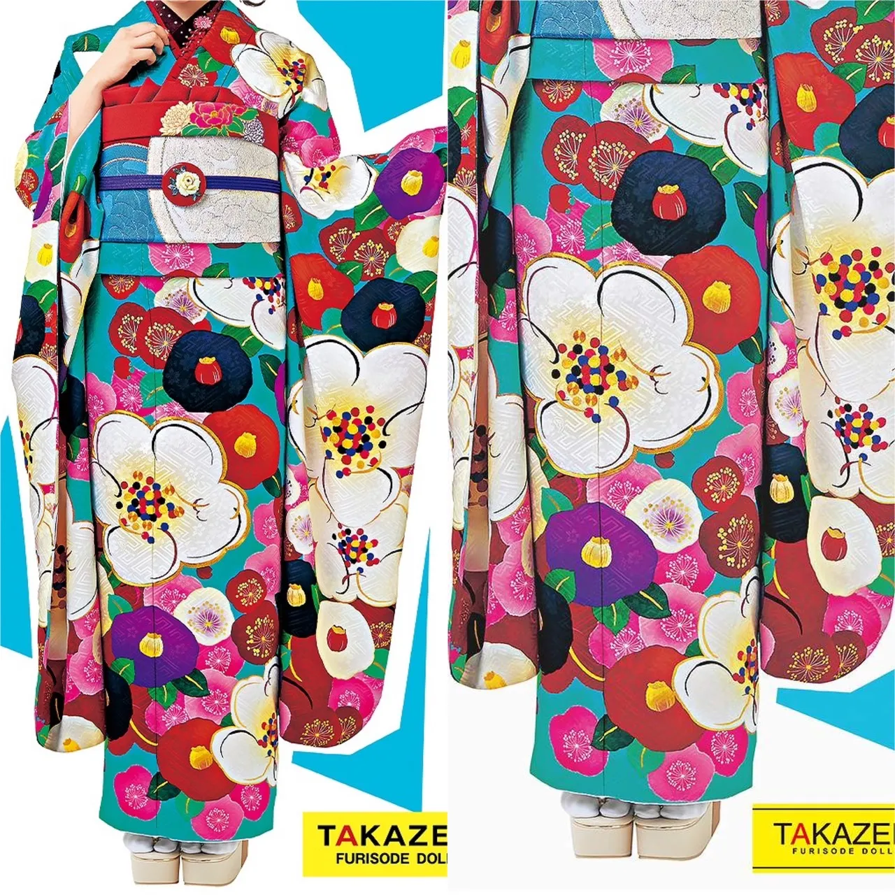 【TAKAZEN橿原店】8日♡イマドキモダンに着こなす派手カワポップなレトロお振袖のご紹介♡