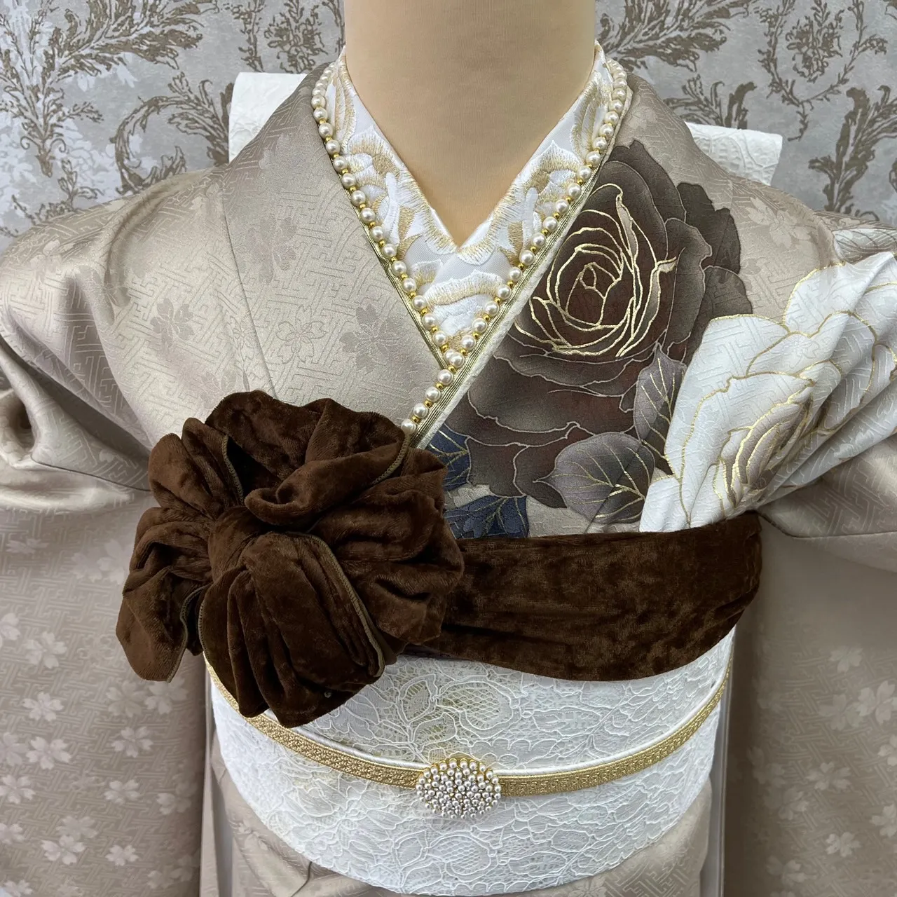 【TAKAZEN橿原店】21日♡2025年成人向けイマドキダスティーカラーの大人ガーリーお振袖コーディネート♡