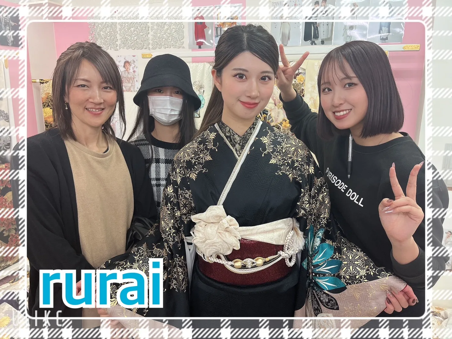振袖 レンタル 奈良 前撮り撮影会 かわいい 赤 古典 ニコル ブランドお振袖 黒地