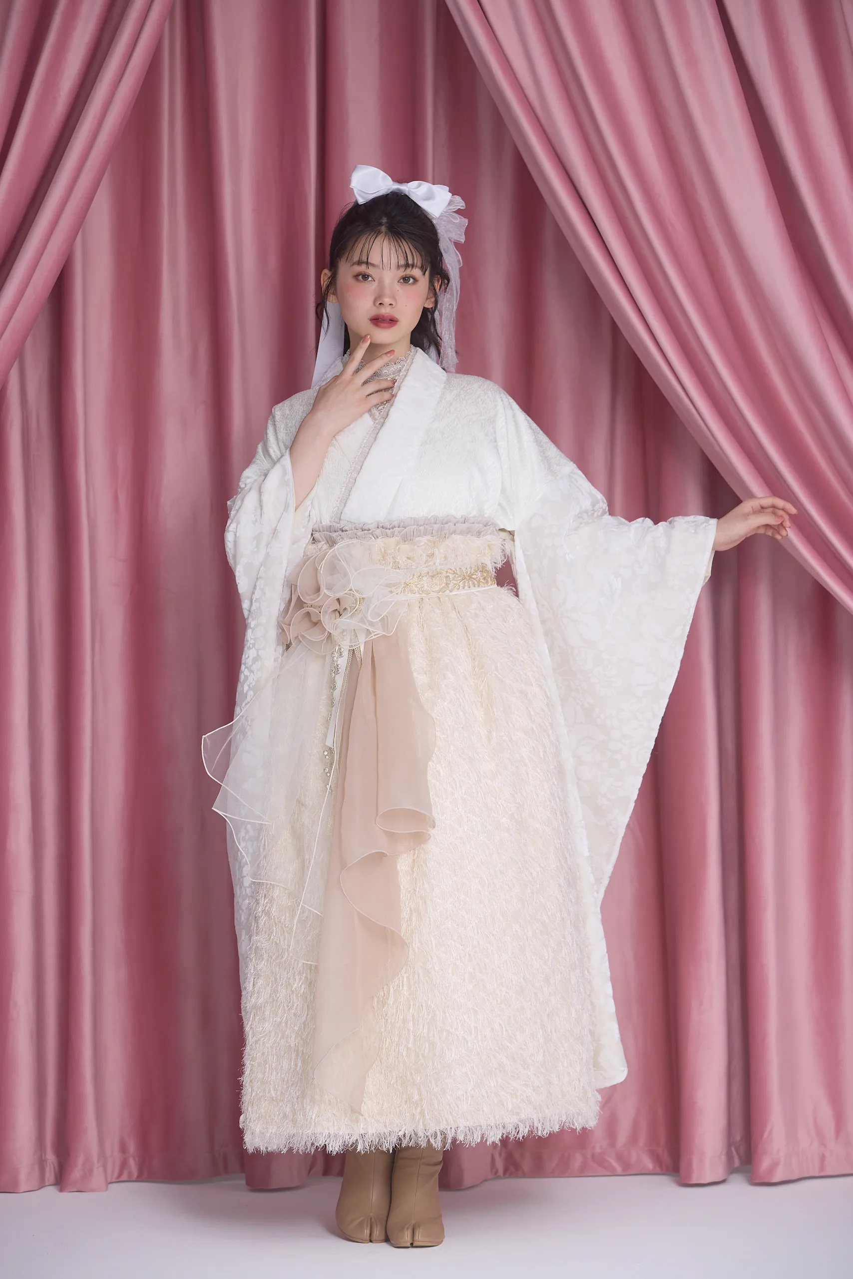 卒業式袴レンタル　お洒落　ドレス袴