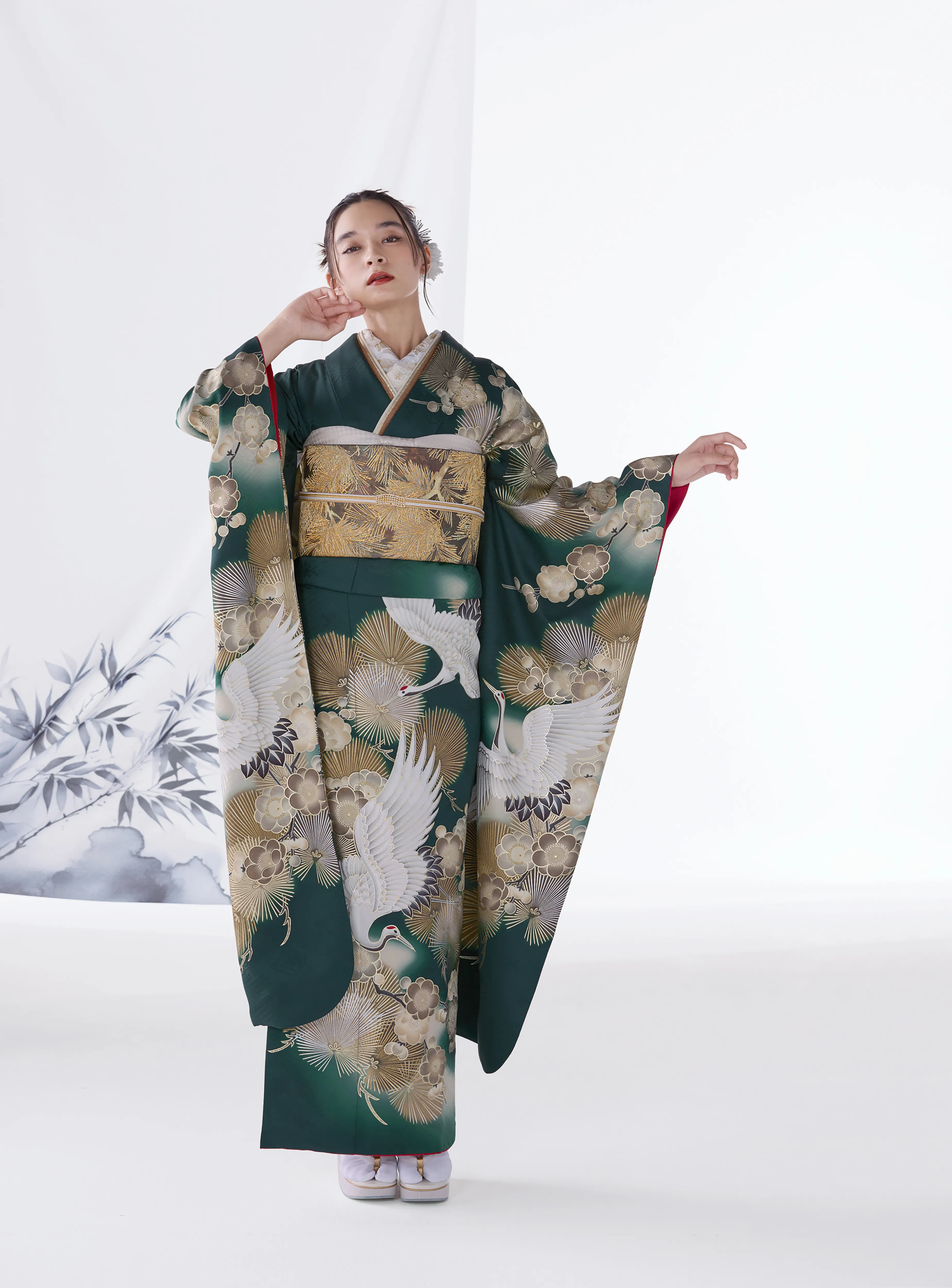 成人式　振袖　LOOKBOOK 　粋古典　　粋　かっこいい　渋い　オシャレ　シック　