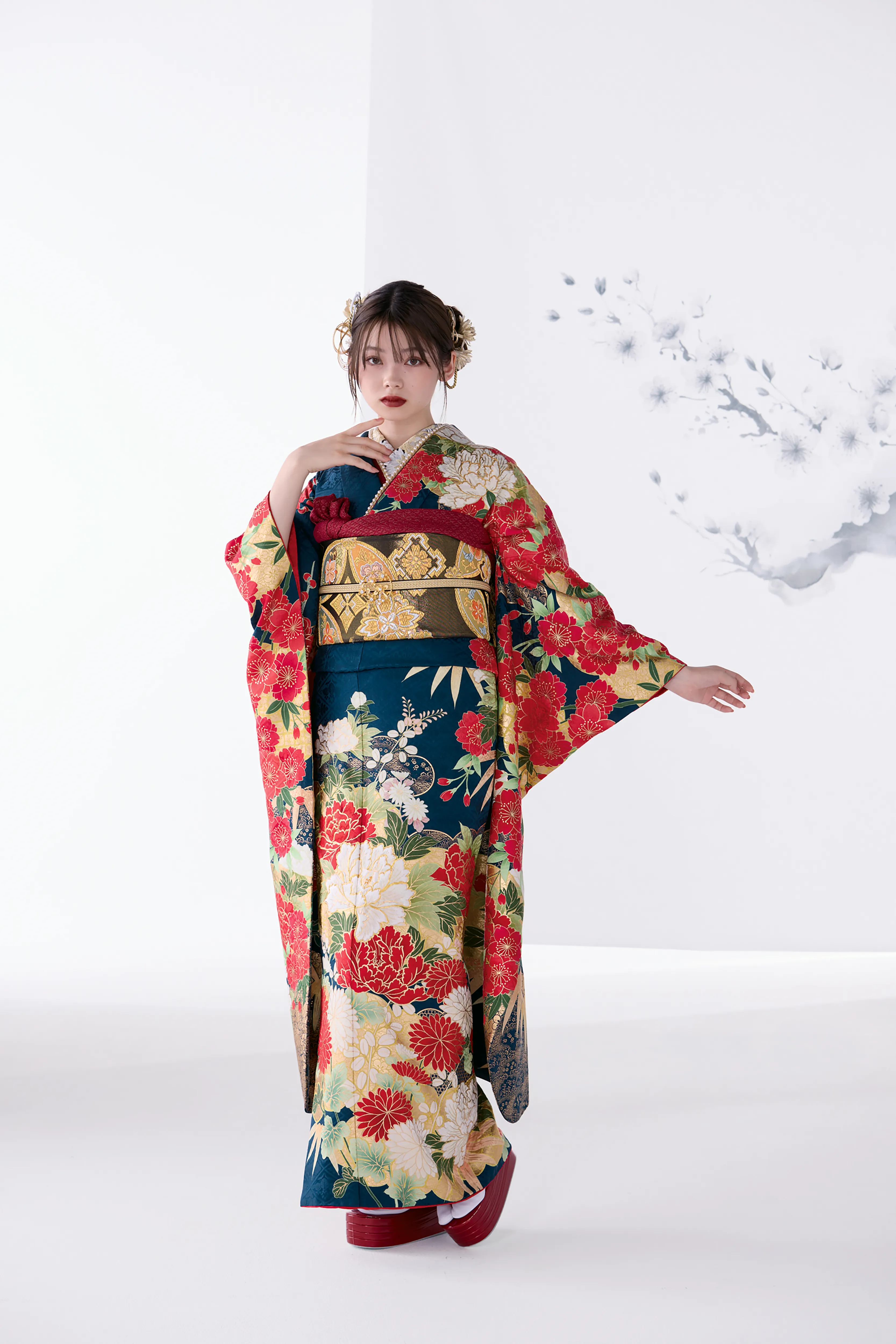 成人式　振袖　LOOKBOOK 　粋古典　　粋　かっこいい　渋い　オシャレ　シック　