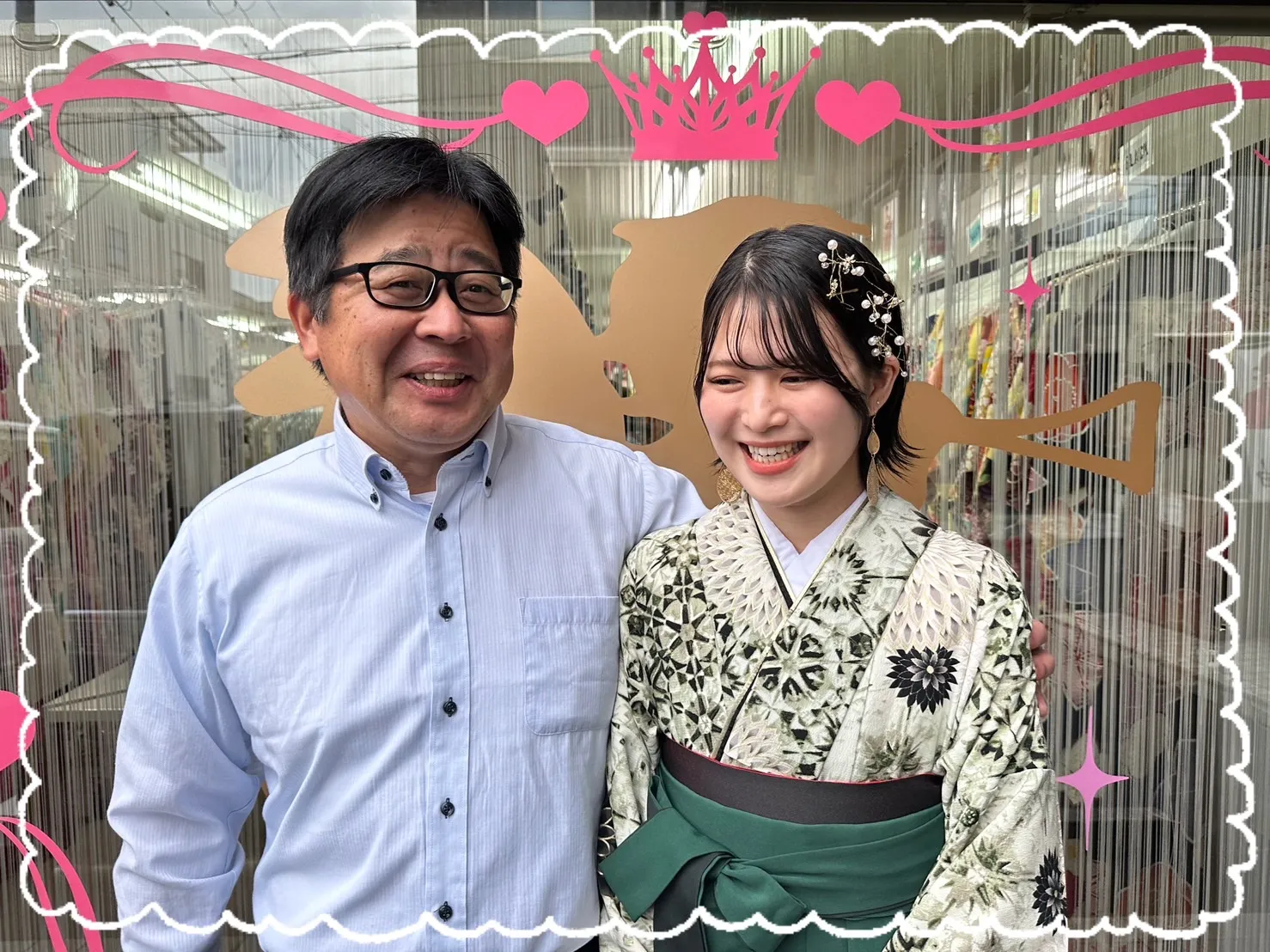 袴 前撮り撮影会 レンタル シック おしゃれ 緑