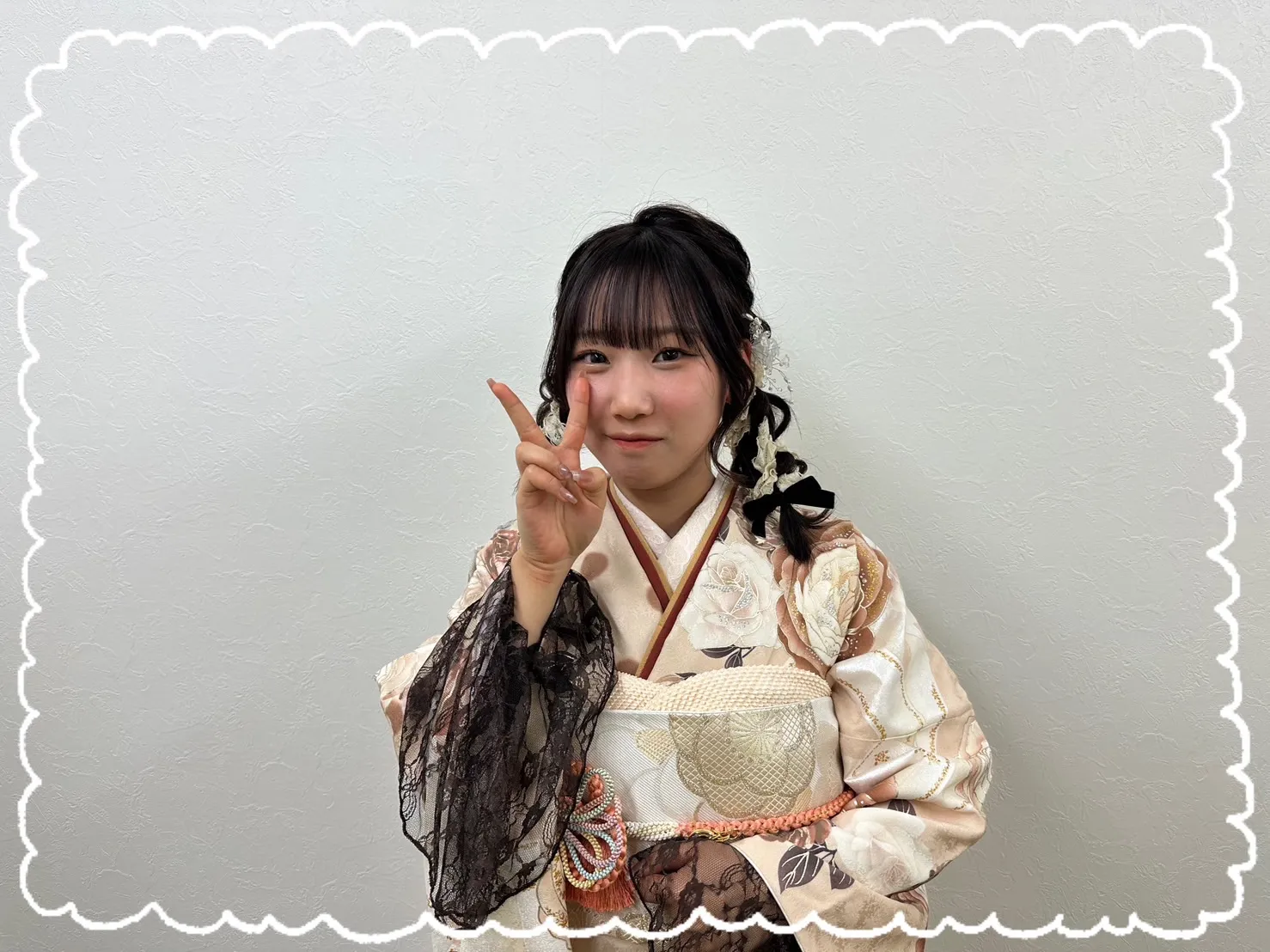 振袖 レンタル 前撮り撮影会 ヘップバーン かわいい おしゃれ ブラウン レース
