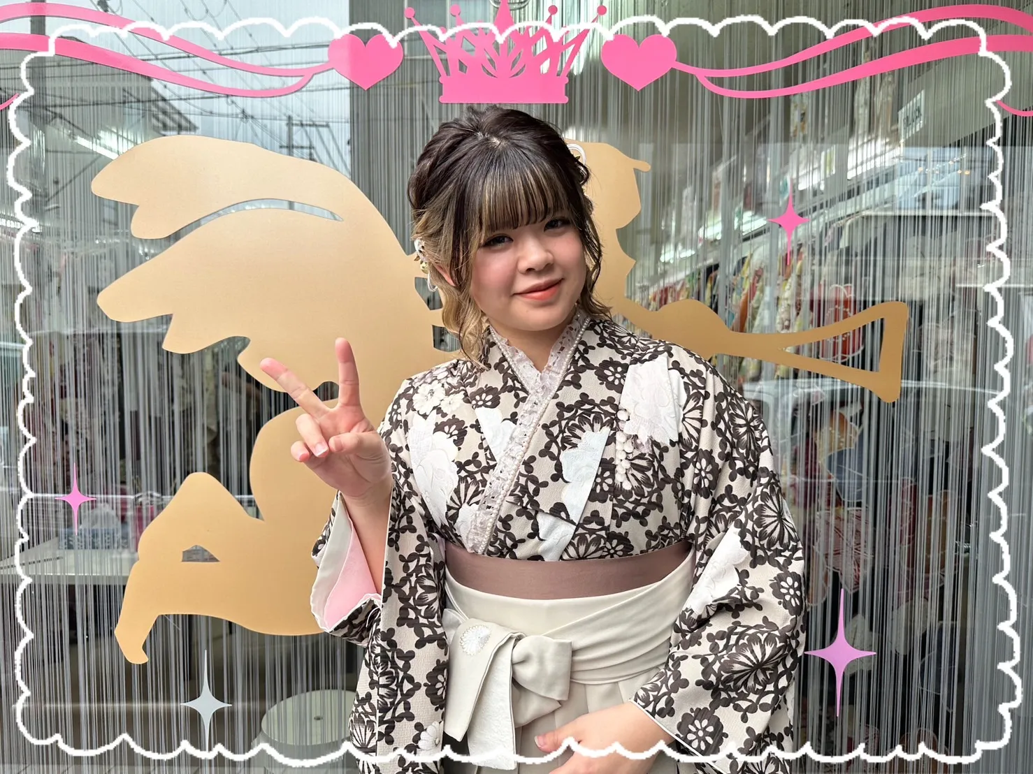 袴 前撮り撮影会 レンタル おしゃれ かわいい ベージュ ブラウン