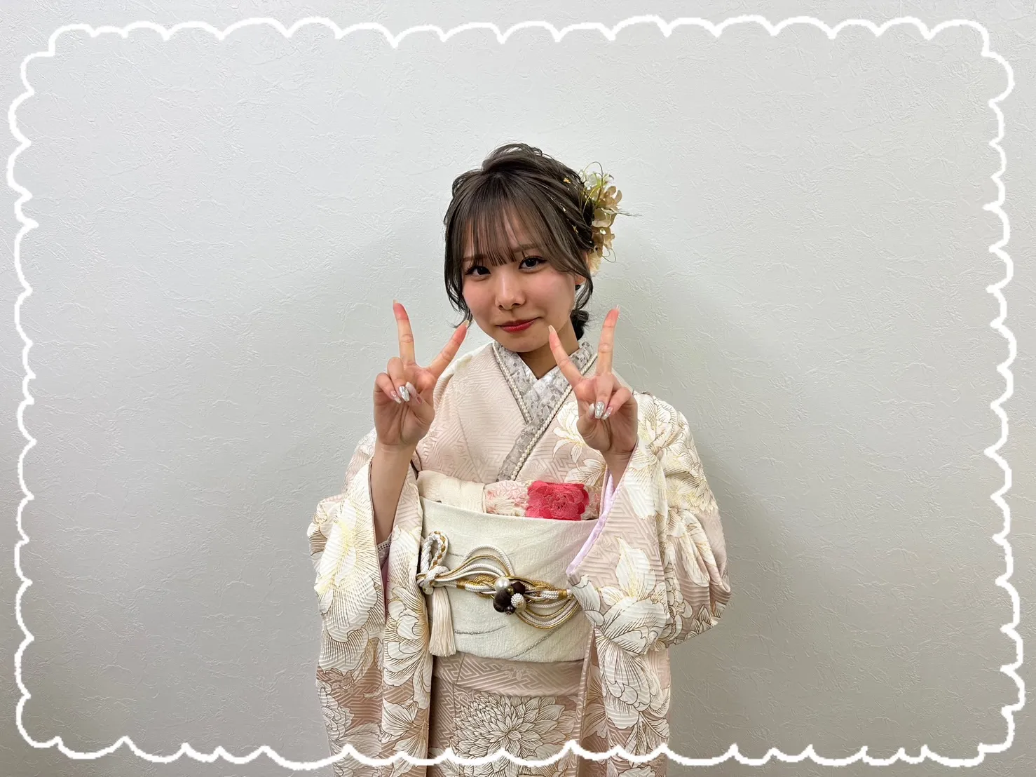振袖 前撮り撮影会 奈良 レンタル おしゃれ かわいい くすみカラー レース