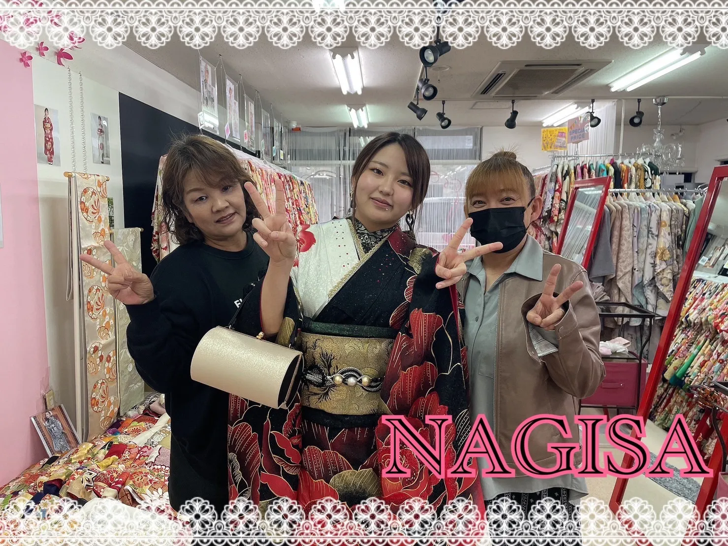 振袖レンタル 奈良 豪華 ジャパンモード 黒 赤