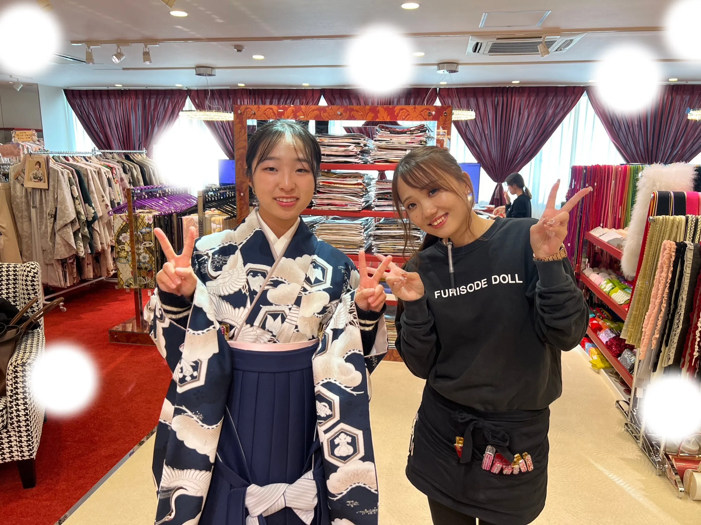 成人式 前撮り 梅田 袴 くすみカラー かわいい イマドキ 淡色 古典 タカゼン 撮影