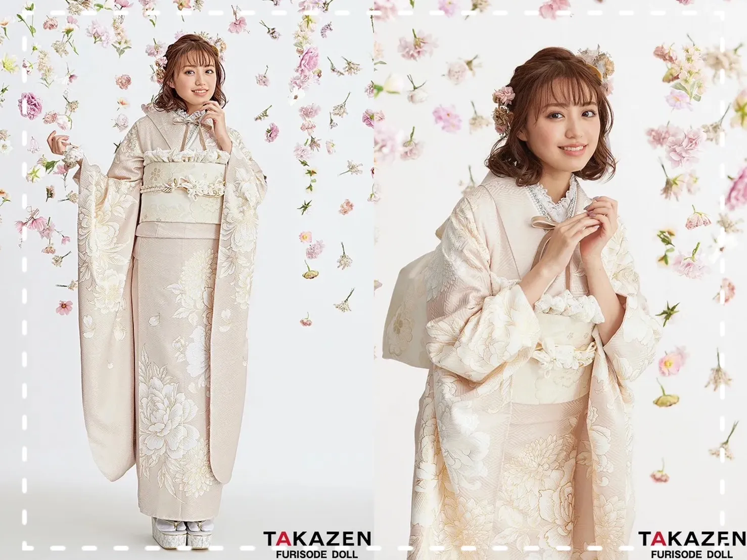 振袖 レンタル 奈良 前撮り撮影会 かわいい ピンク くすみカラー くすみガーリー
