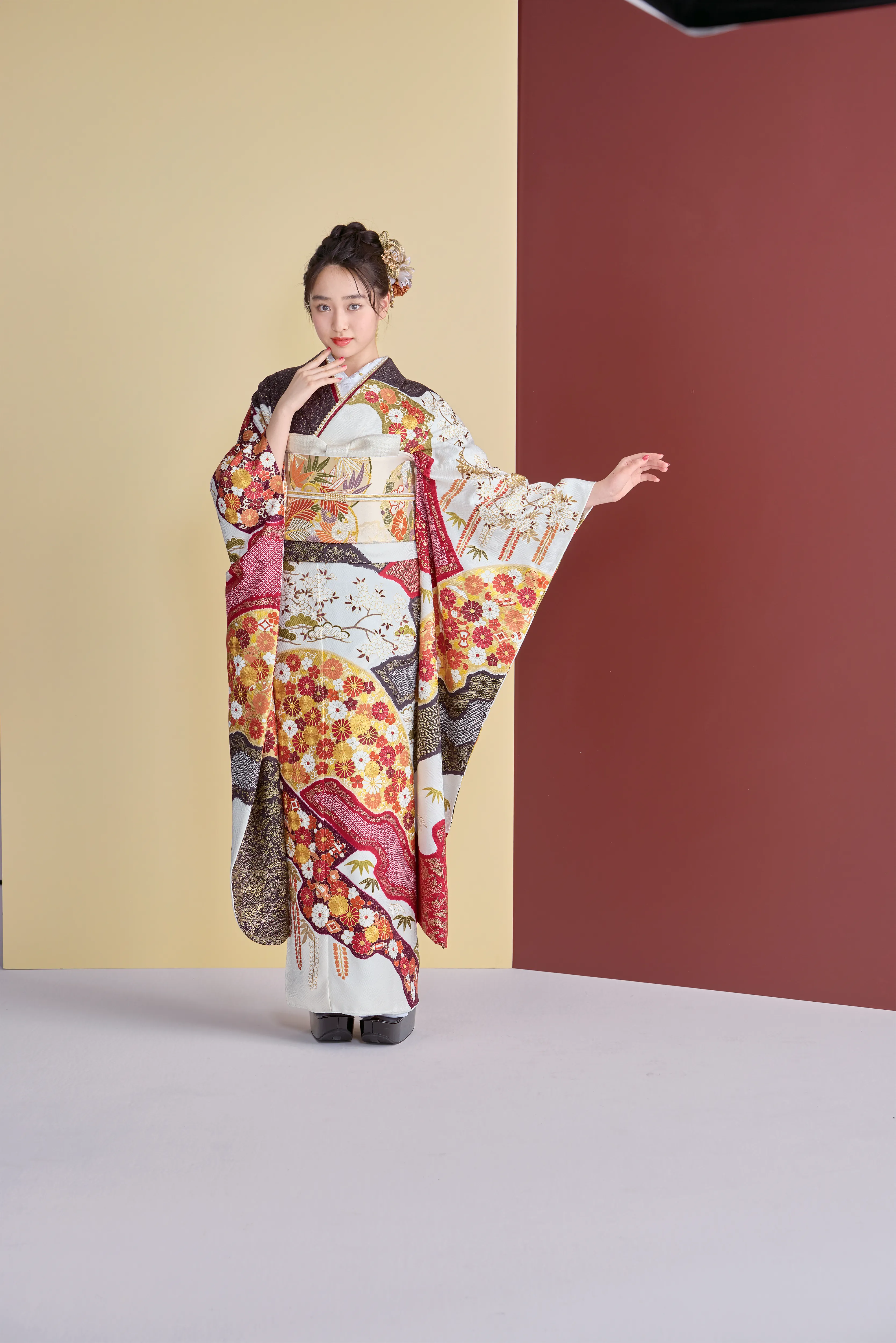 成人式　振袖　古典　古典柄　王道　華やか　高級振袖　プレミアム古典　青柳
