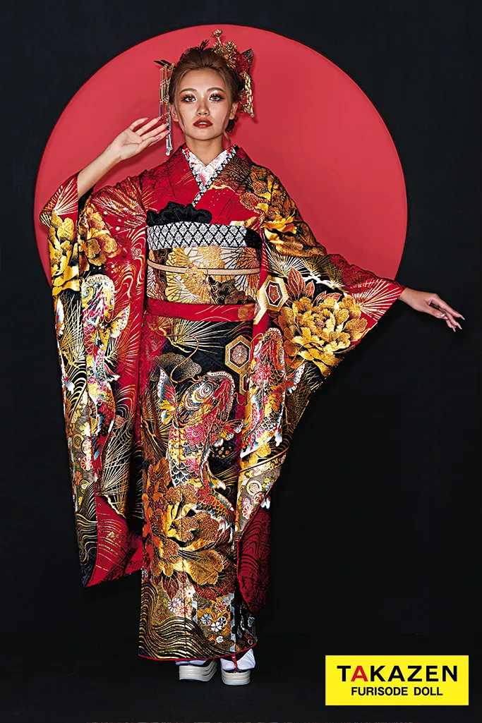 TAKAZEN 成人式振袖レンタル ジャパンモード 錦鯉