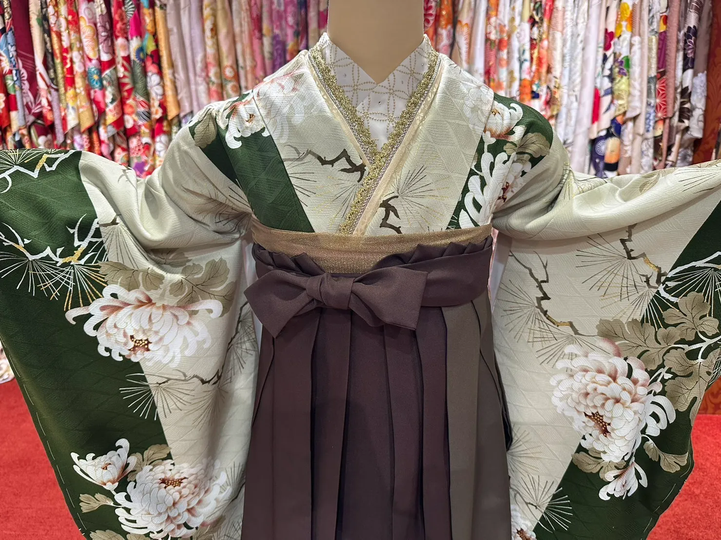 成人式 前撮り 梅田 袴 くすみカラー かわいい イマドキ 淡色 古典 タカゼン 撮影