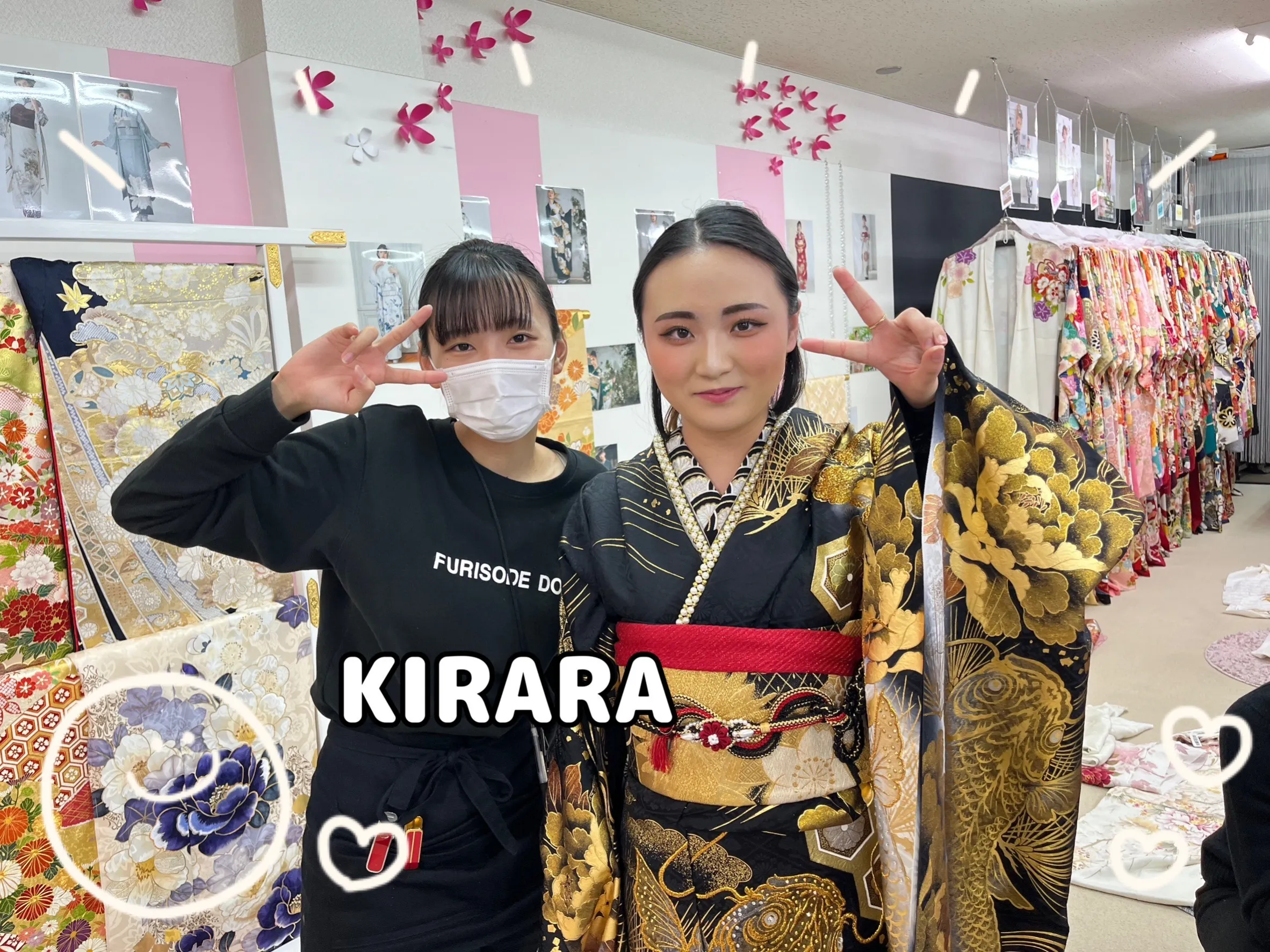 振袖 レンタル 奈良 かっこいい 金 黒 鯉 モード