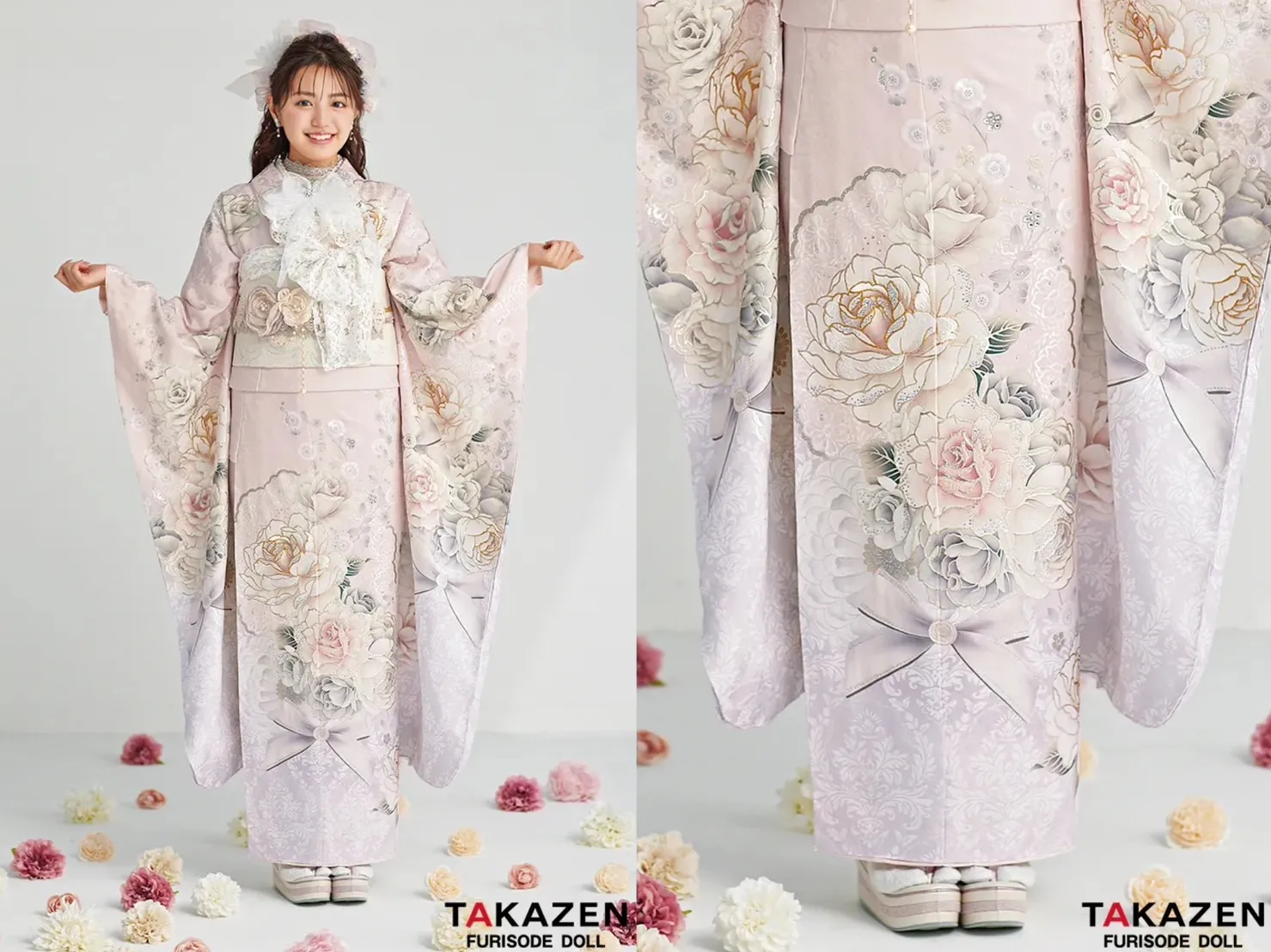 振袖　レンタル　奈良　可愛い　ヘップバーン　ピンク　オシャレ