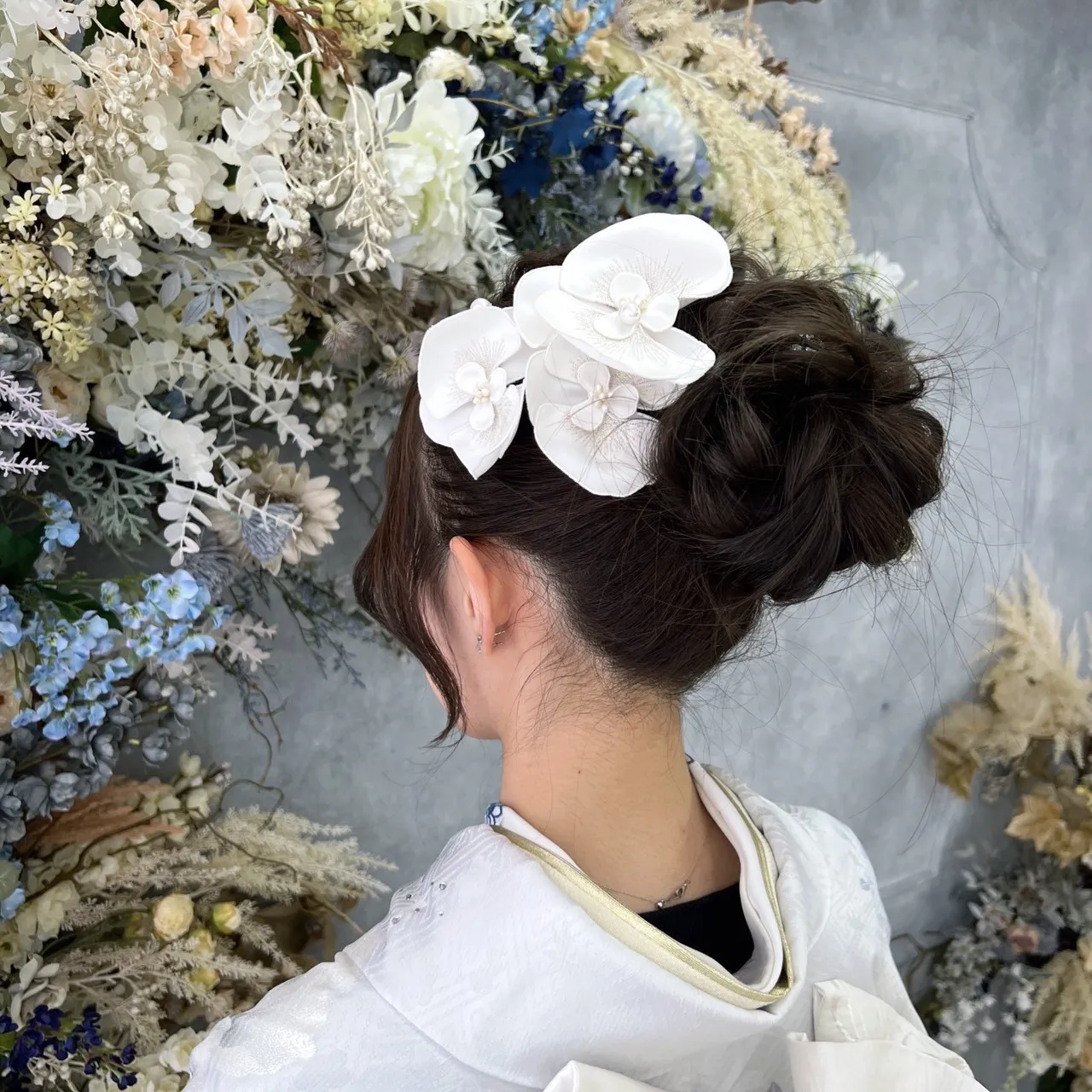 成人式 レンタル 振袖 可愛い 今どき 淡い色 ヘアアレンジ 成人式ヘア 髪飾り 振袖ヘア 成人式ヘアアレンジ 振袖ヘアアレンジ