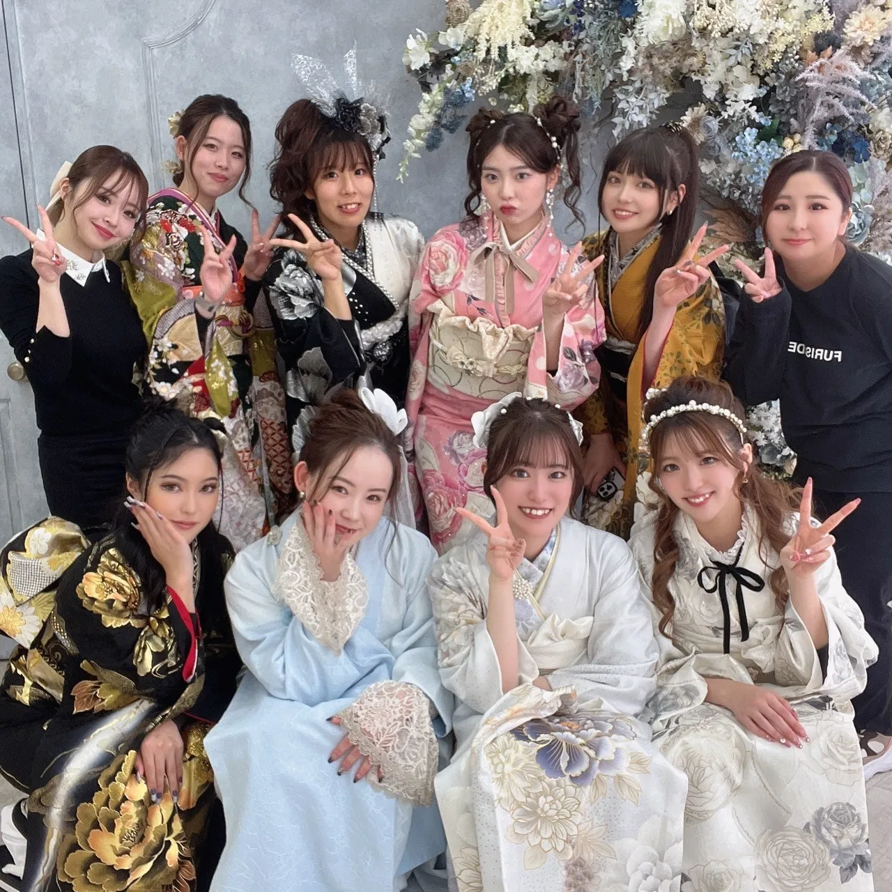 成人式 レンタル 振袖 可愛い 今どき 淡い色 ヘアアレンジ 成人式ヘア 髪飾り 振袖ヘア 成人式ヘアアレンジ 振袖ヘアアレンジ
