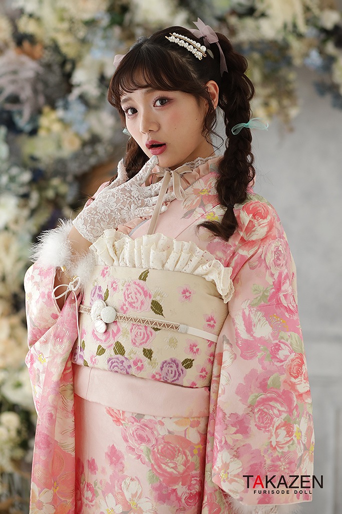 成人式 レンタル 振袖 可愛い 今どき 淡い色 ピンク