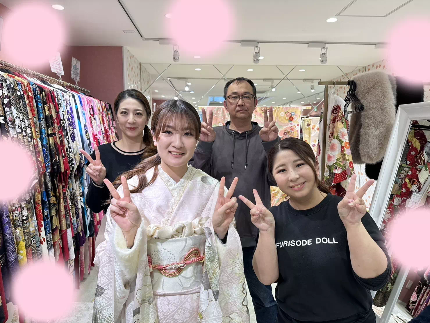 【TAKAZEN姫路店】♡19日 イマドキで可愛いピンク色のくすみ古典のお振袖姫ちゃん♡