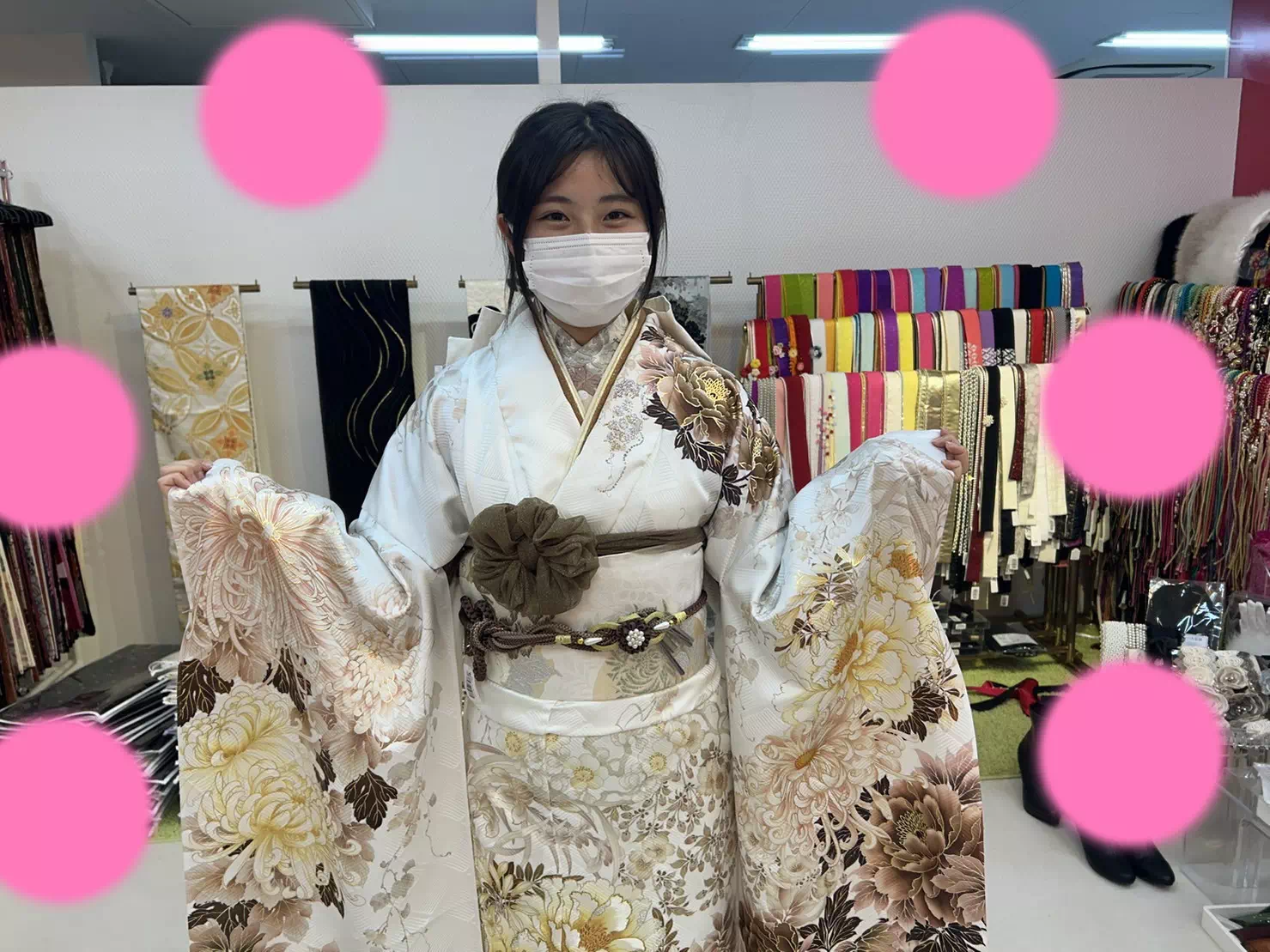 TAKAZEN神戸店　前撮り撮影会　イマドキ　カワイイ　コディネート　振袖　レンタル　袴　