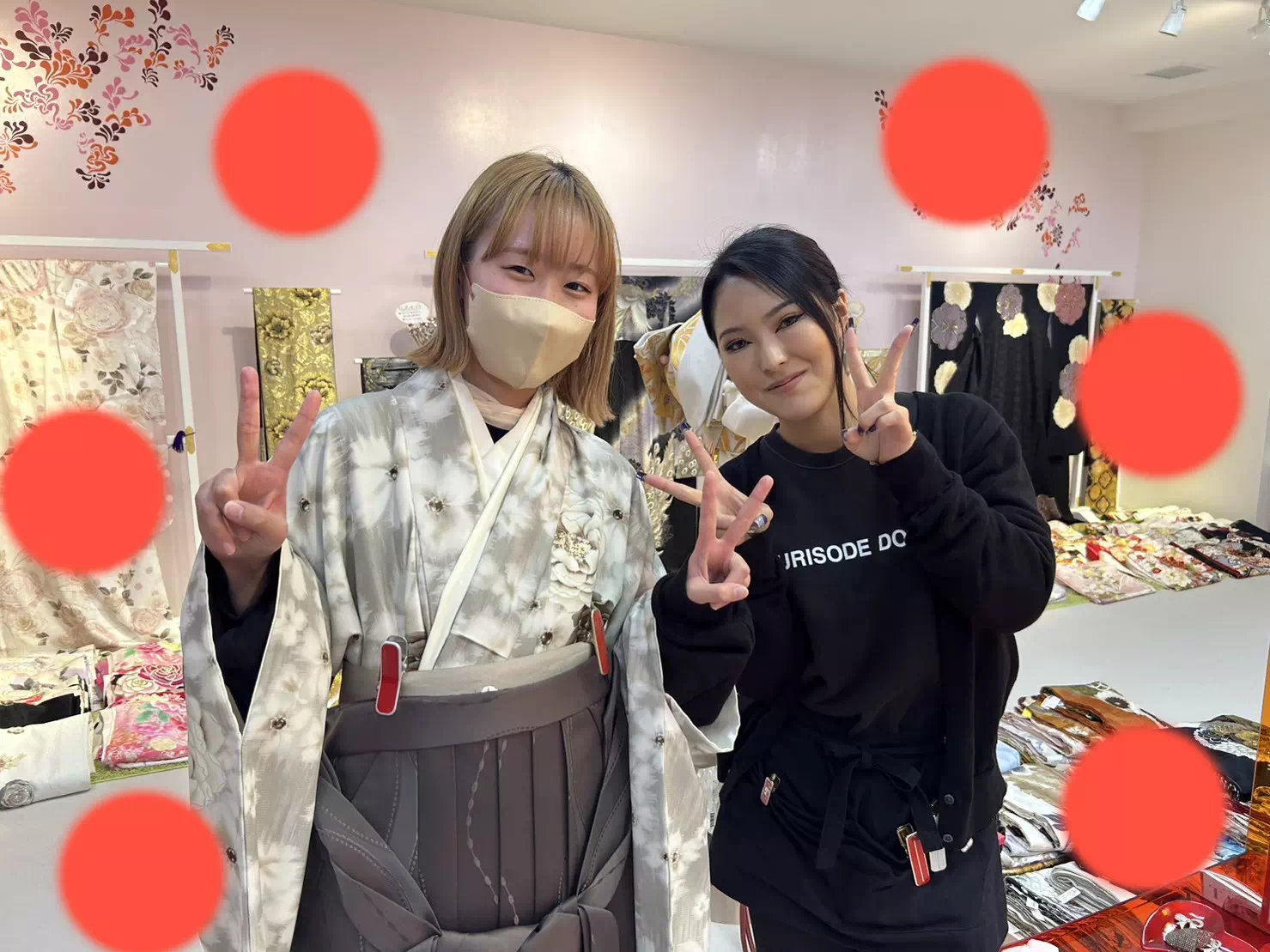 TAKAZEN神戸店 前撮り撮影会 卒業式 袴 くすみカラー イマドキ カワイイ コディネート