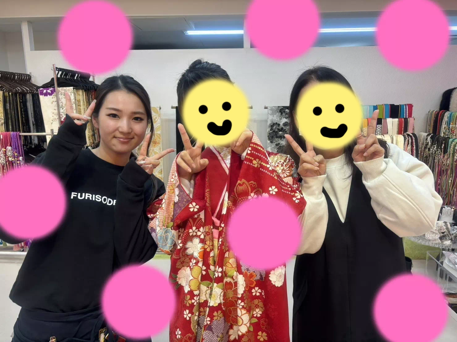 TAKAZEN神戸店 前撮り撮影会 イマドキ カワイイ コディネート 振袖 レンタル 袴