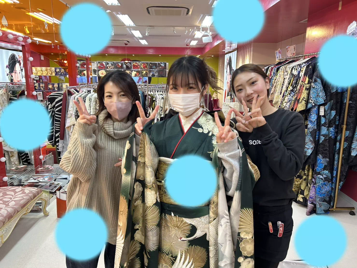 TAKAZEN神戸店 前撮り撮影会 イマドキ カワイイ コディネート 振袖 レンタル 袴