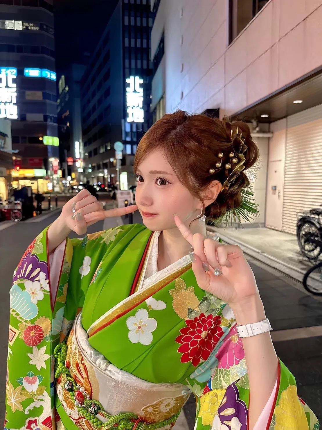 キャバ嬢 振袖 人気 ひめか レトロ古典