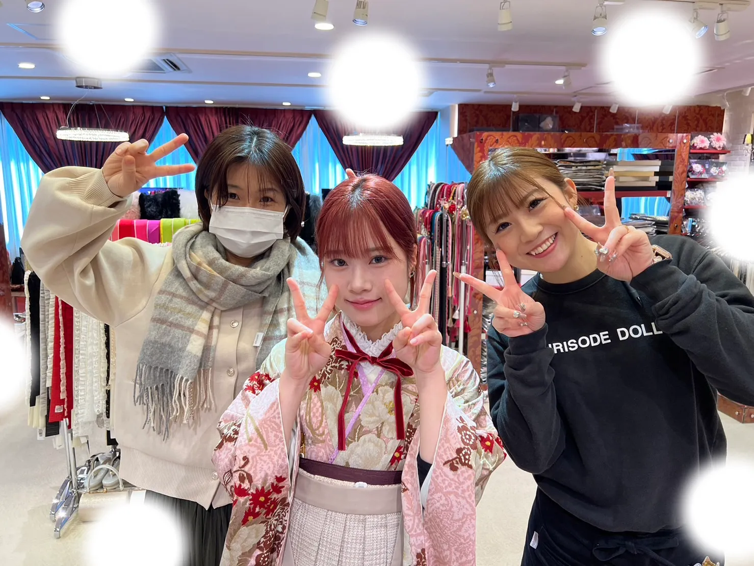 成人式 前撮り 梅田 袴 くすみカラー かわいい イマドキ 淡色 古典 タカゼン 撮影