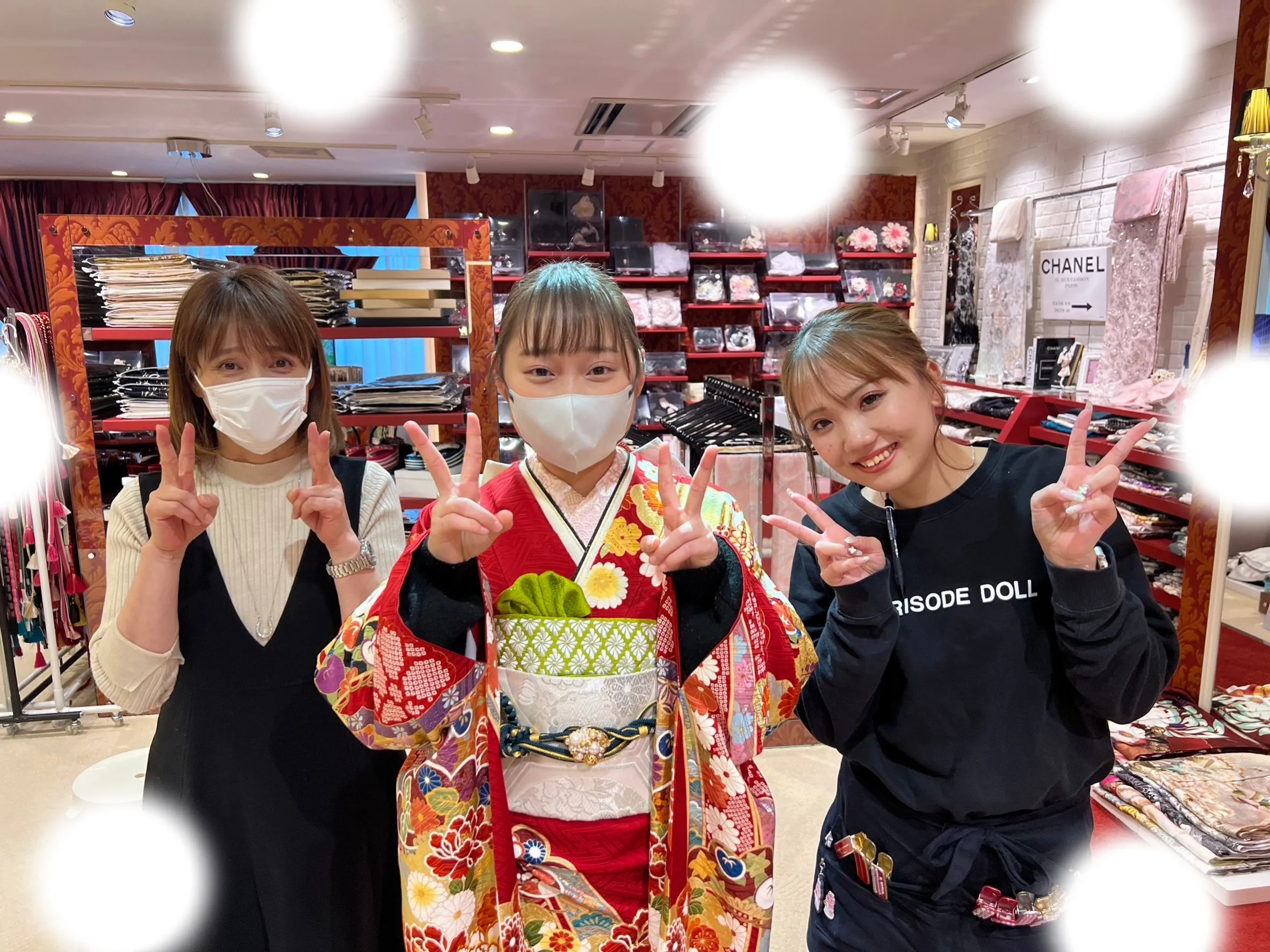 成人式 前撮り 梅田 袴 くすみカラー かわいい イマドキ 淡色 古典 タカゼン 撮影