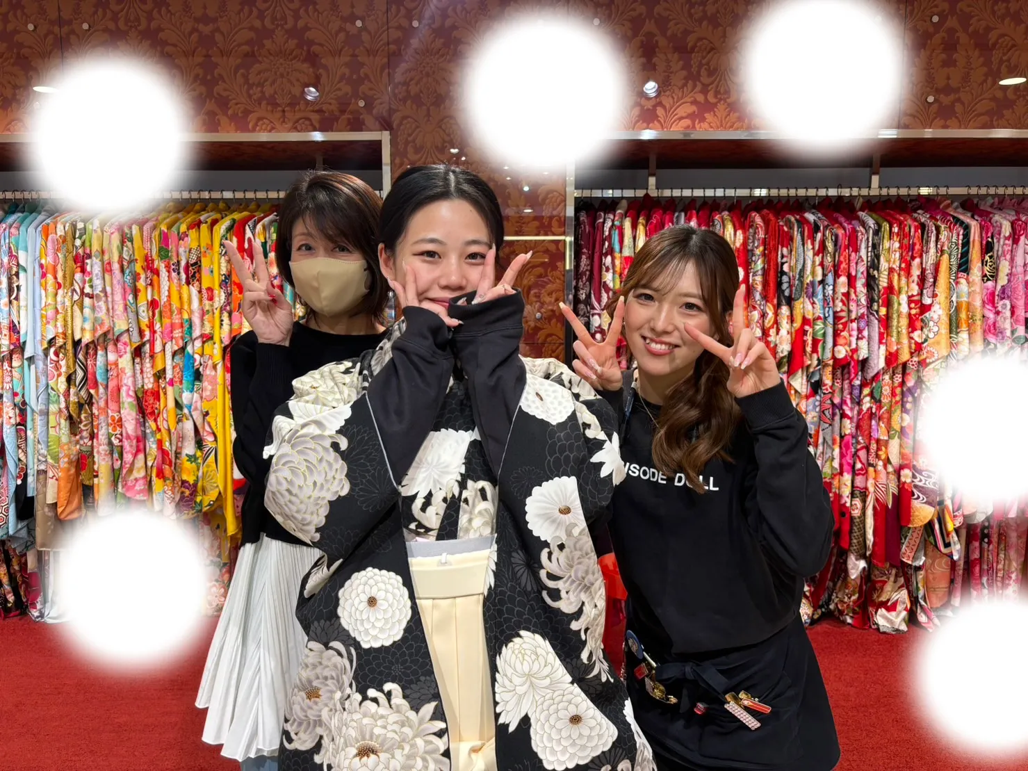 成人式 前撮り 梅田 袴 くすみカラー かわいい イマドキ 淡色 古典 タカゼン 撮影