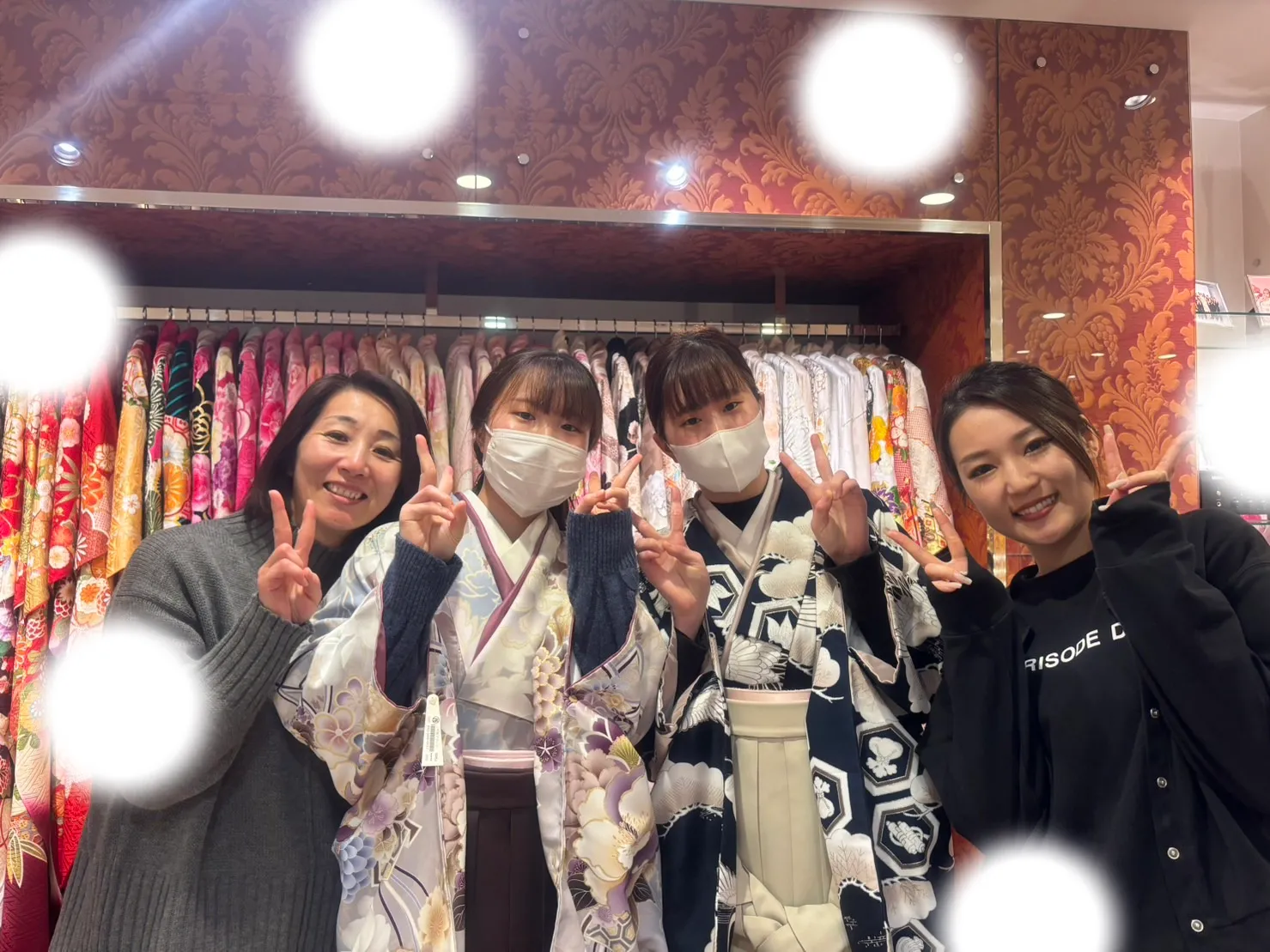 成人式 前撮り 梅田 袴 くすみカラー かわいい イマドキ 淡色 古典 タカゼン 撮影
