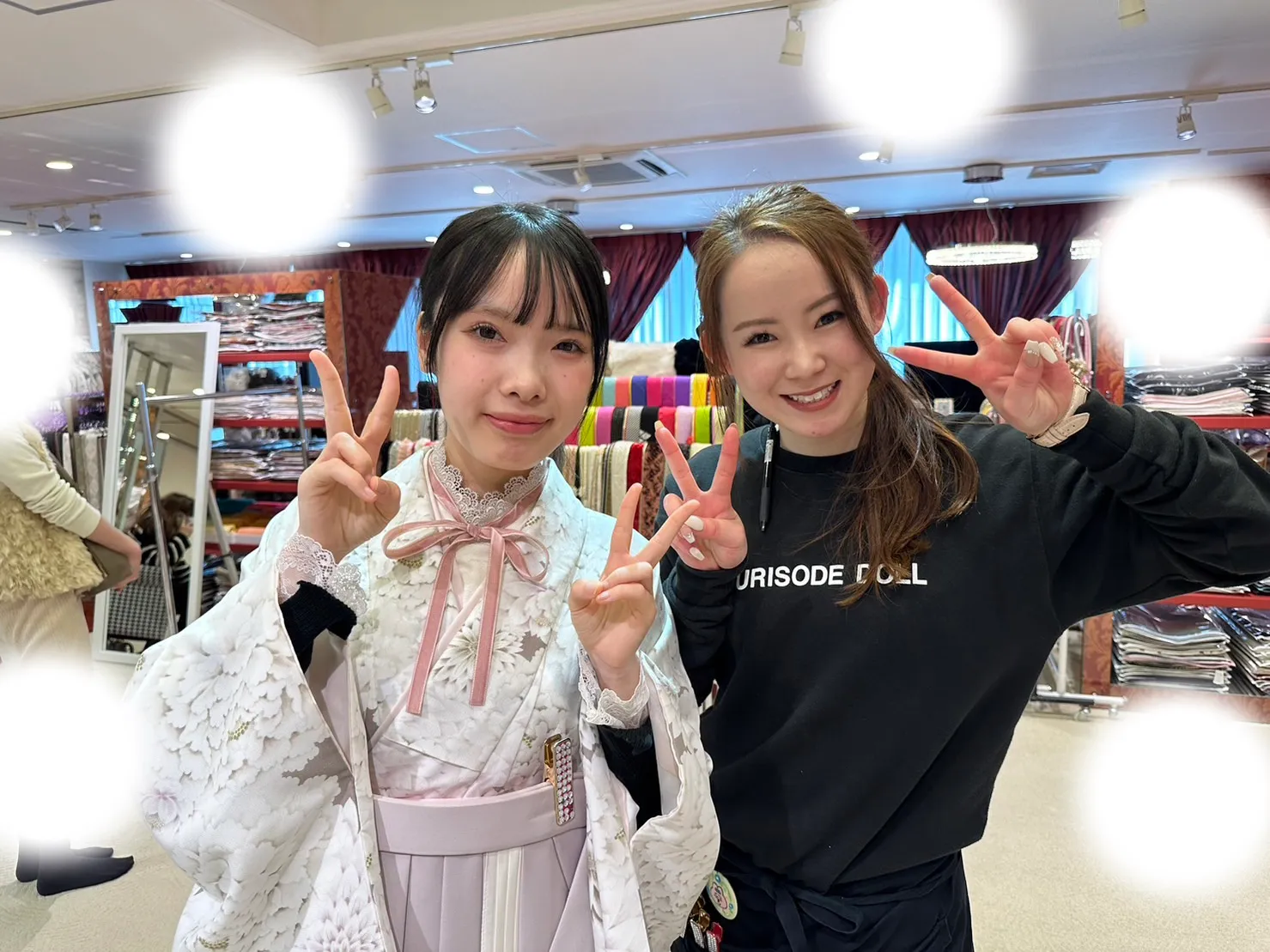 成人式 前撮り 梅田 袴 くすみカラー かわいい イマドキ 淡色 古典 タカゼン 撮影