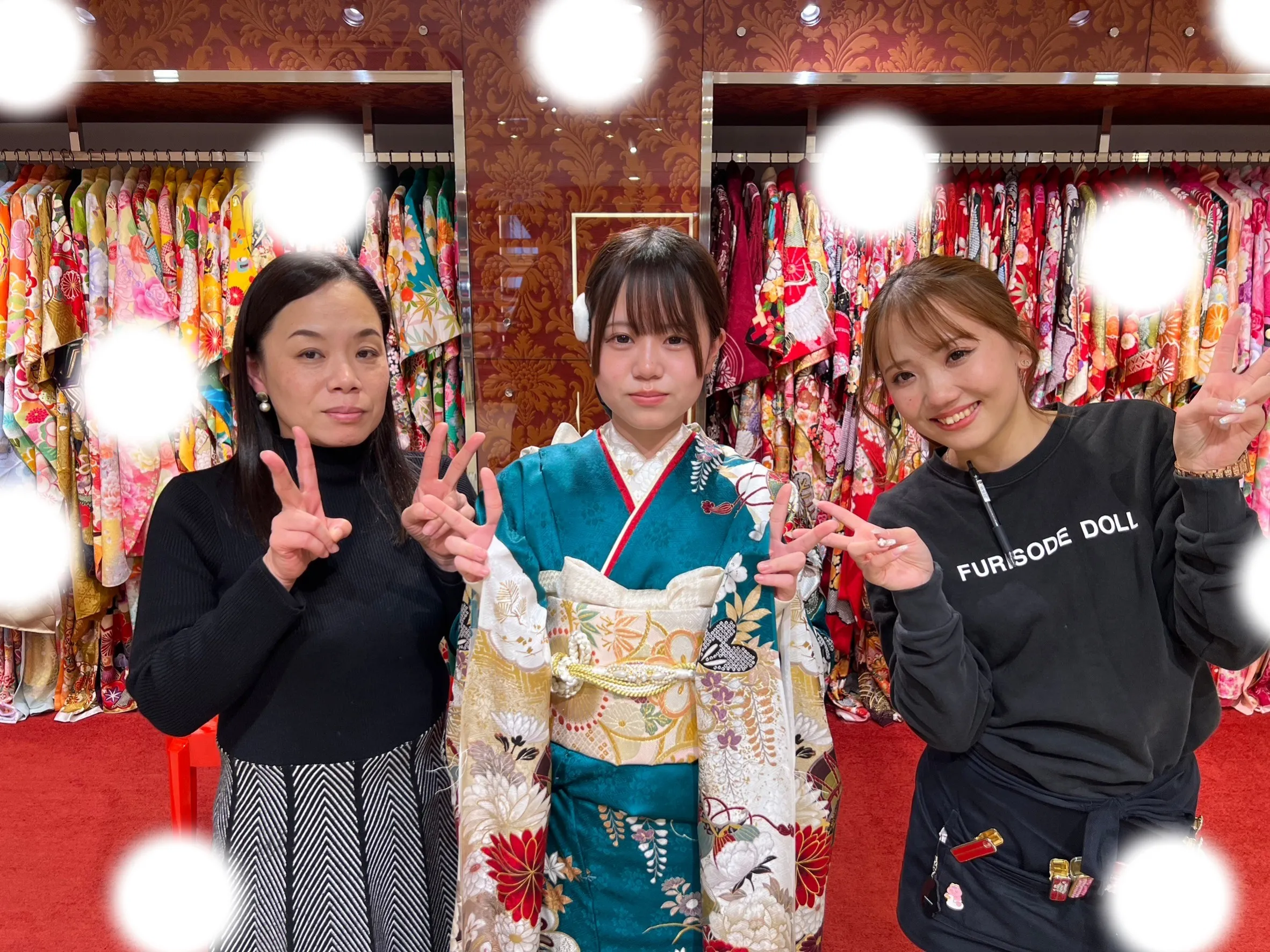 成人式 前撮り 梅田 袴 くすみカラー かわいい イマドキ 淡色 古典 タカゼン 撮影