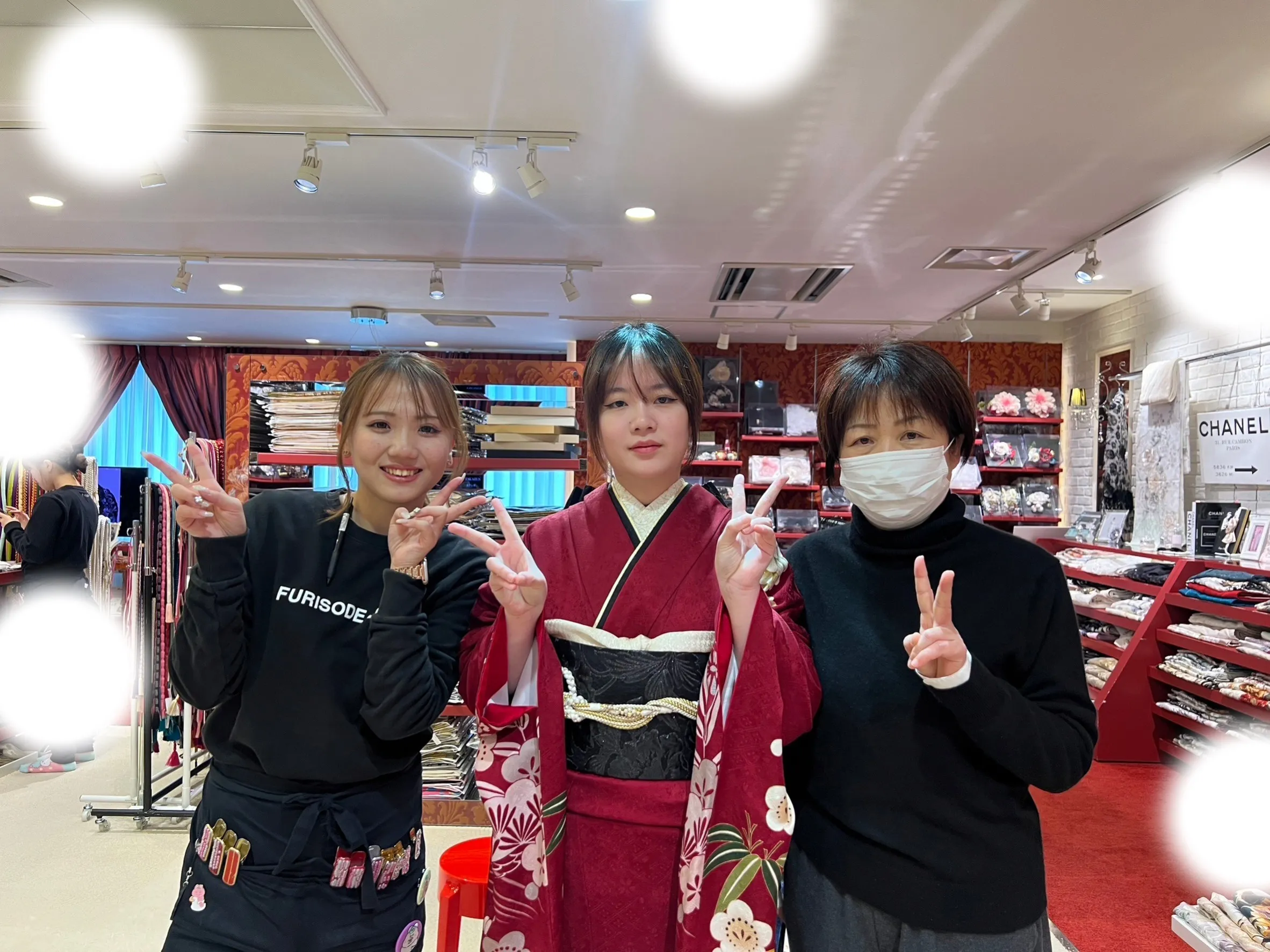 振袖レンタル くすみ キラキラ かわいい 梅田 大阪 安い イマドキ 古典 くすみカラー 前撮り ヴィンテージ 渋い