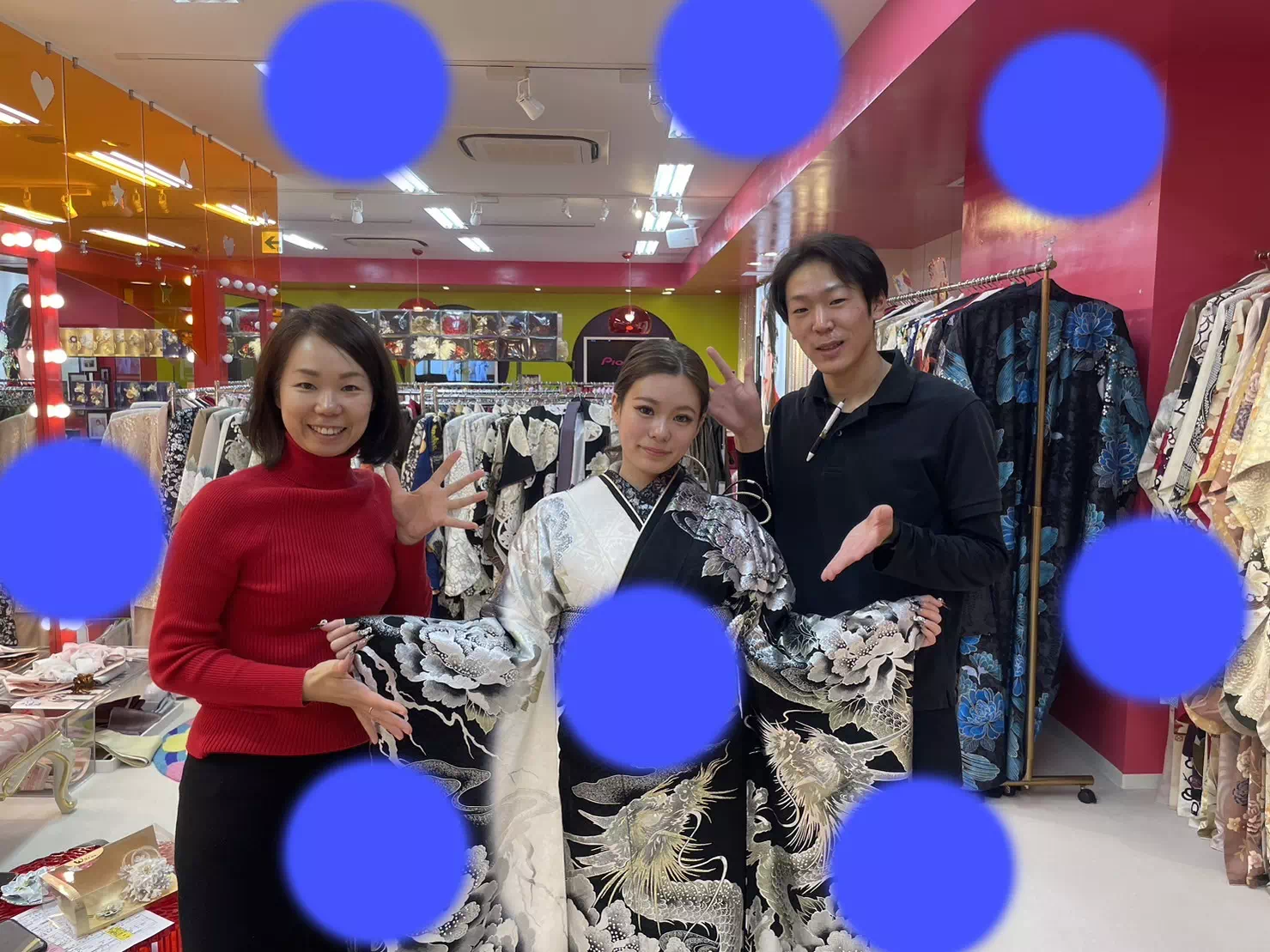 TAKAZEN神戸店　前撮り撮影会　イマドキ　カワイイ　コディネート　振袖　レンタル　袴　