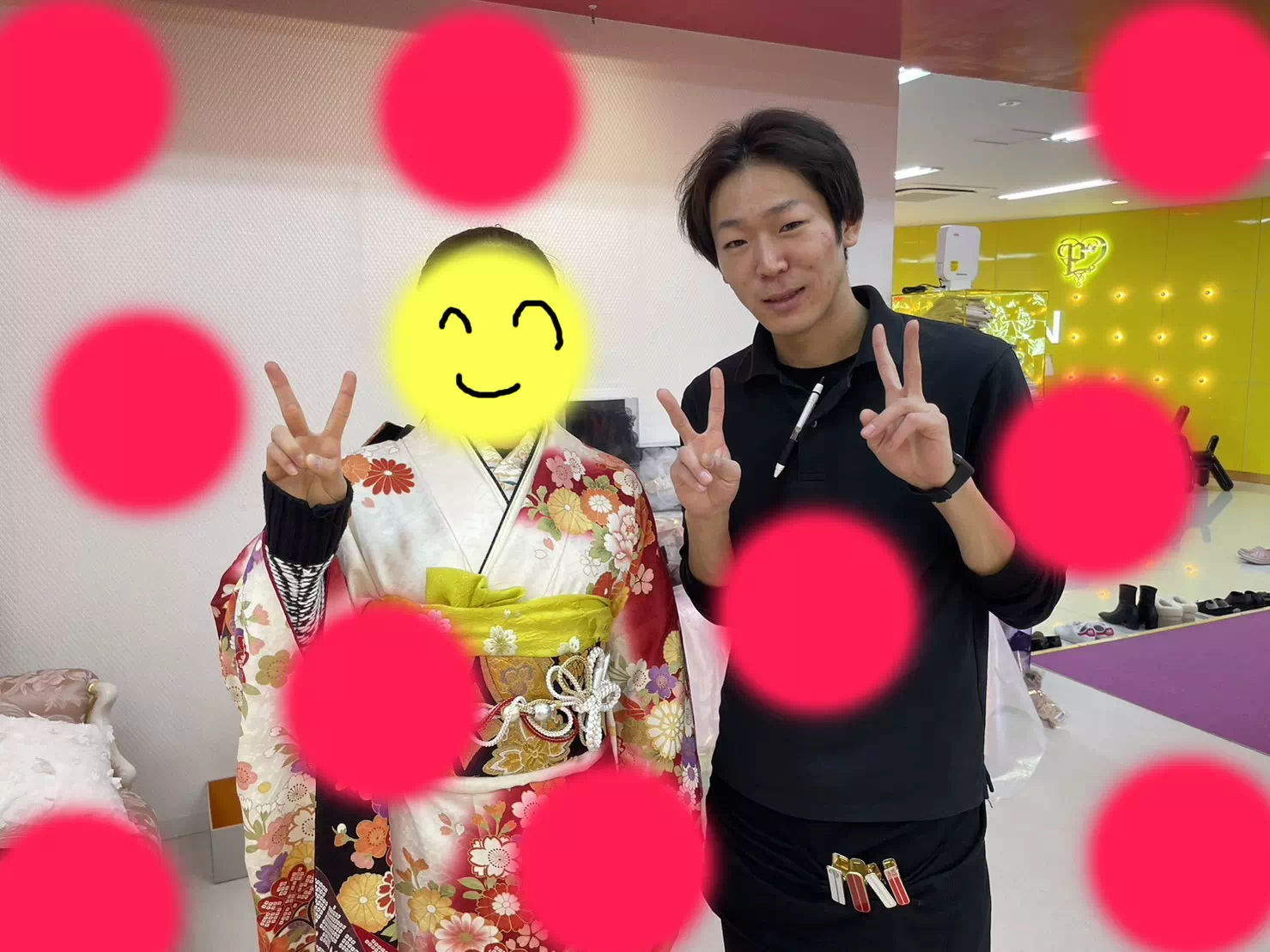 成人式 振袖レンタル TAKAZEN神戸三宮店 古典 王道 お写真プラン 赤