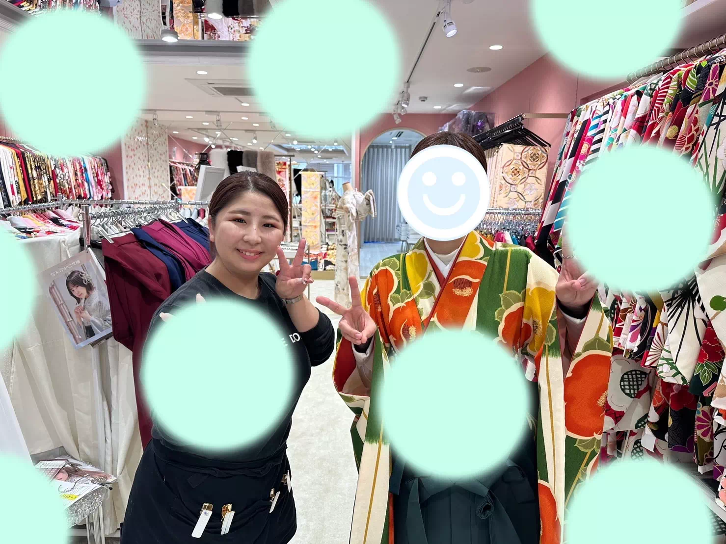 【TAKAZEN姫路店】♡7日 ボタニカルカラーが可愛いシンプルで大人っぽいレトロスタイルの姫路市で袴レンタル姫ちゃん♡
