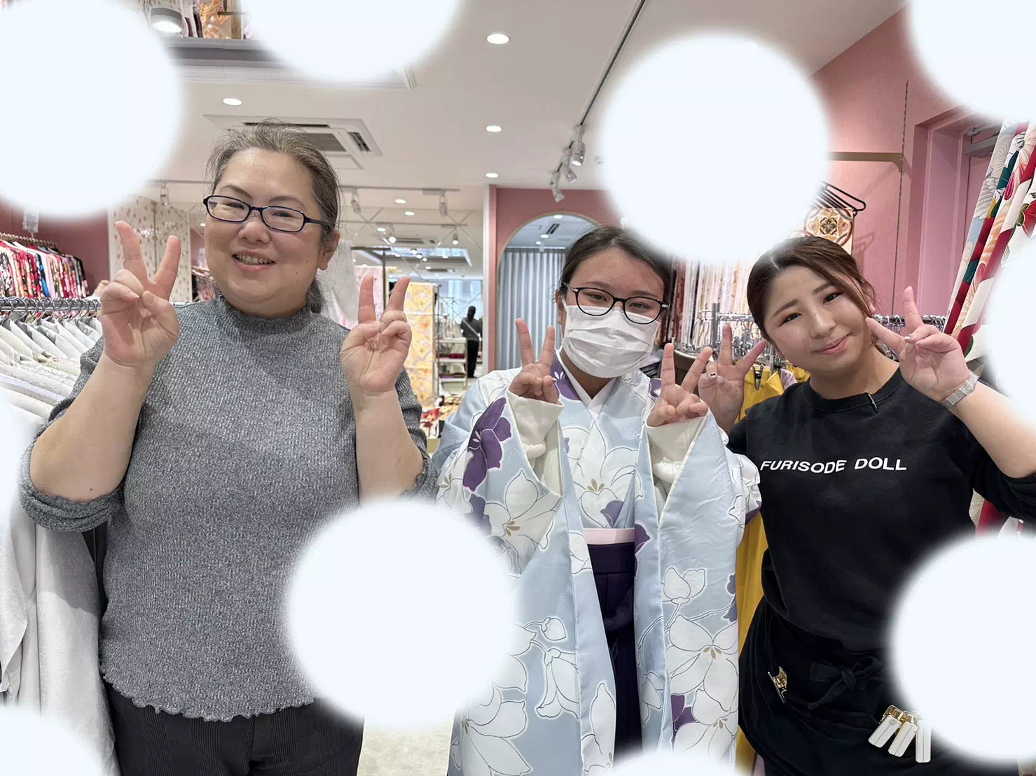 【TAKAZEN姫路店】♡12日 高校生卒業式袴レンタル 水色の爽やかなイマドキコーデ♡