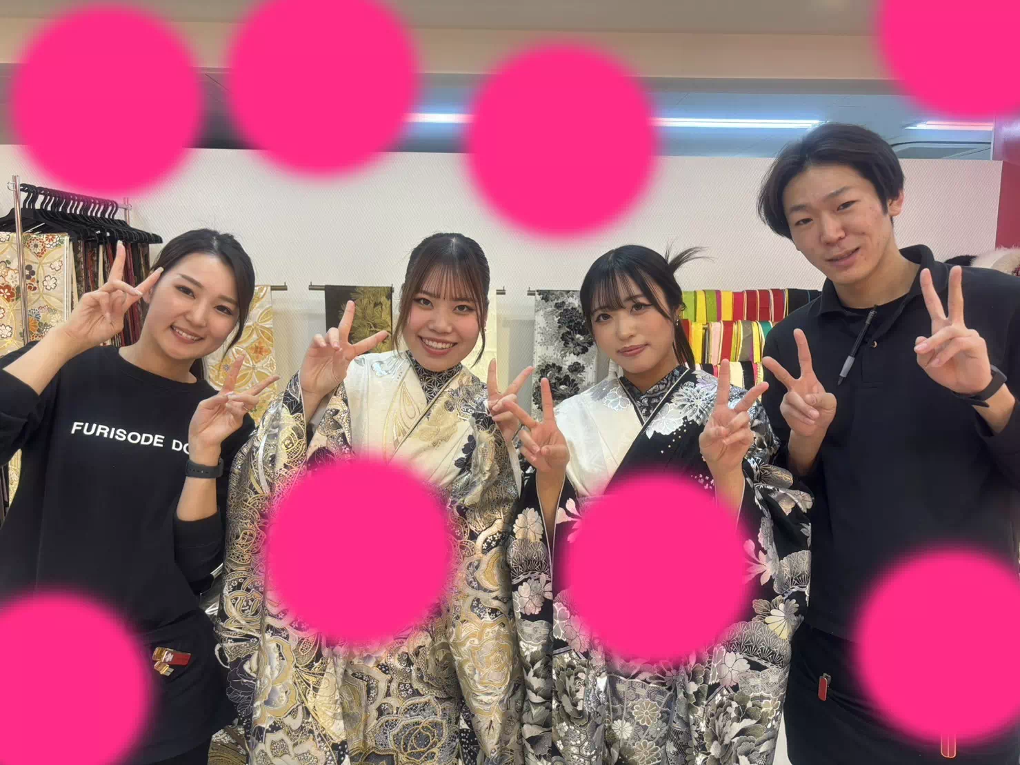 TAKAZEN神戸店 振袖レンタル モード系 キラキラ カッコイイ 人気 駆け込み