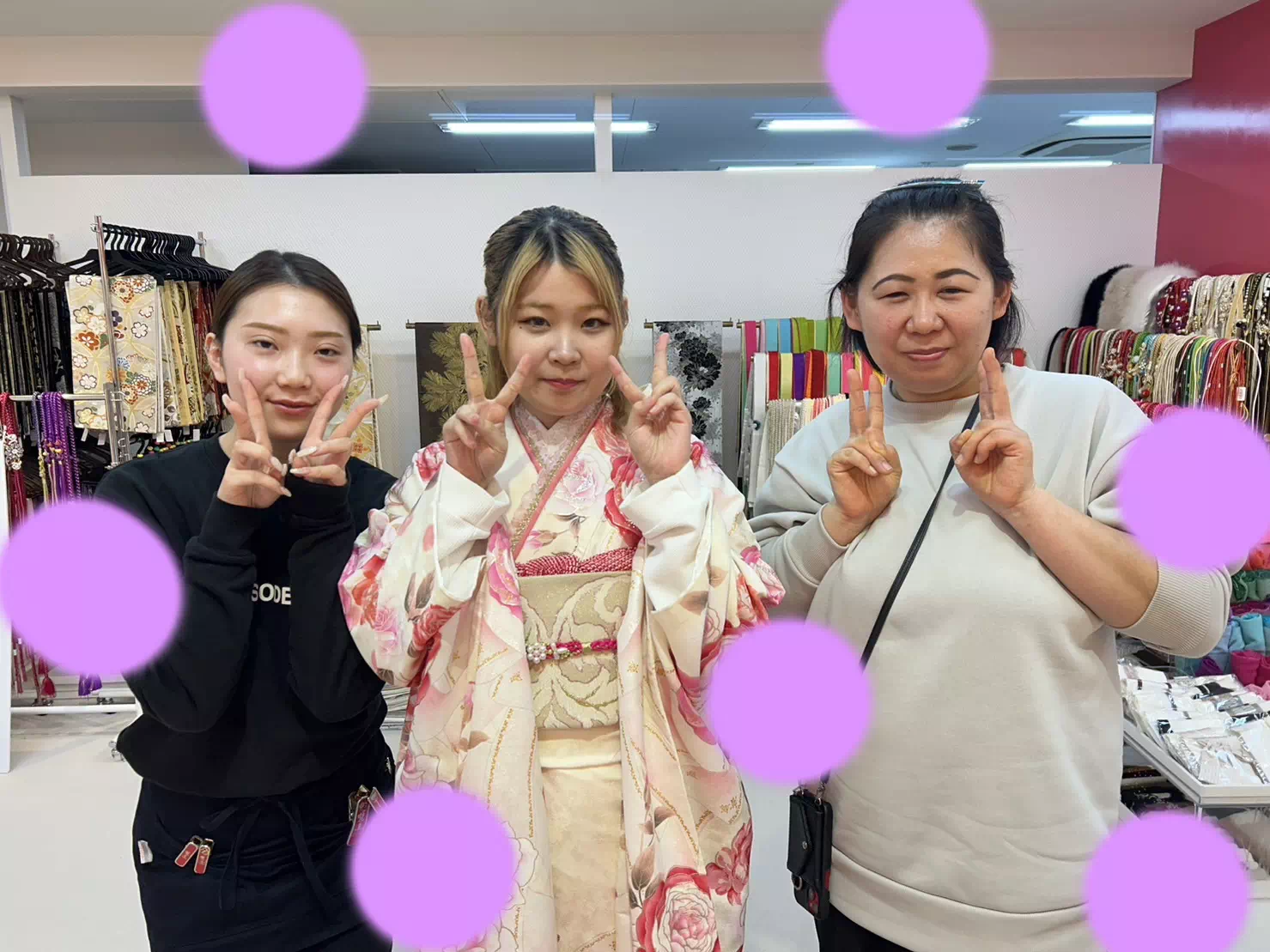 TAKAZEN神戸店　前撮り撮影会　イマドキ　カワイイ　コディネート　振袖　レンタル　袴　