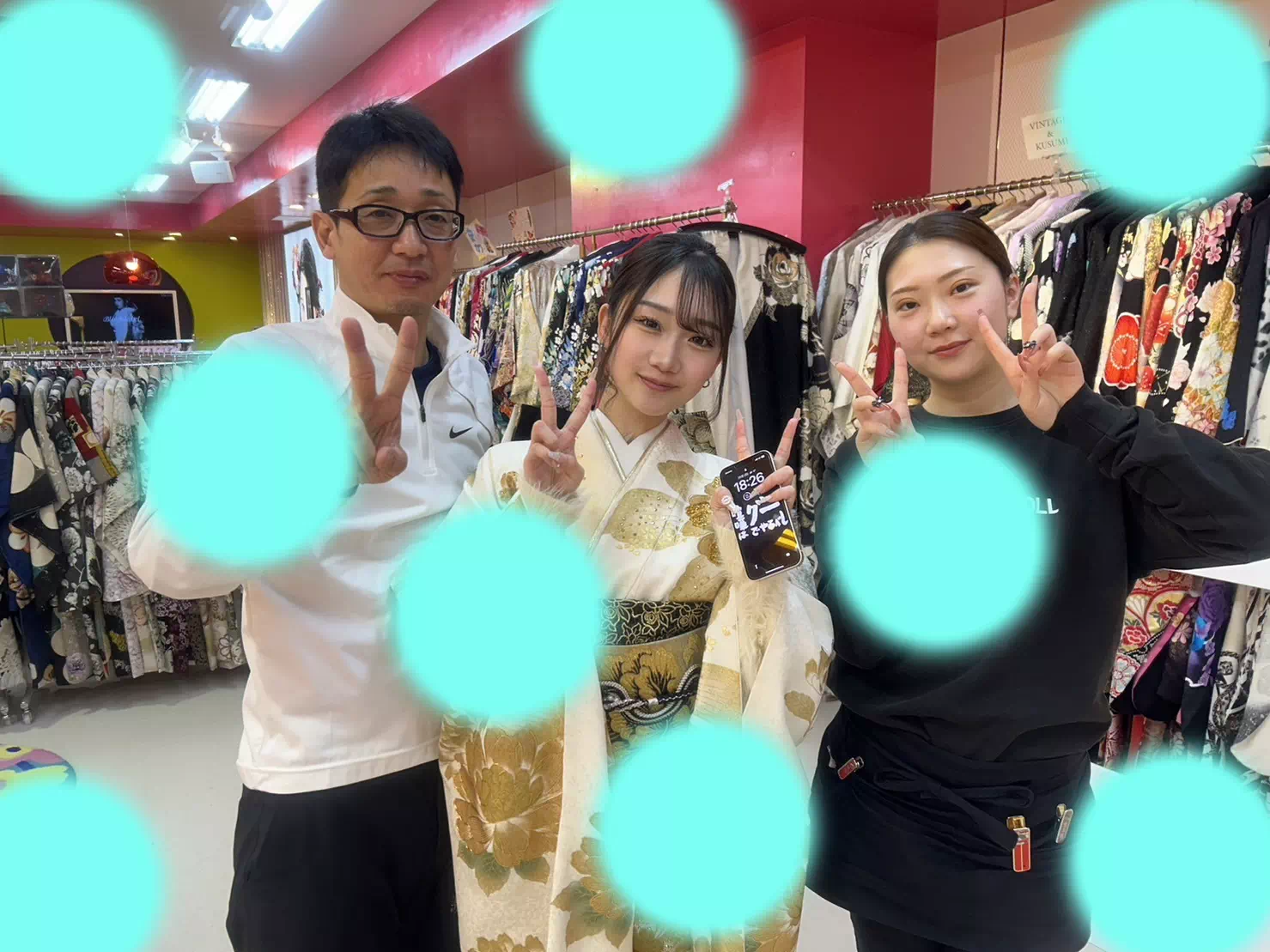 TAKAZEN神戸店 振袖レンタル モード系 キラキラ カッコイイ