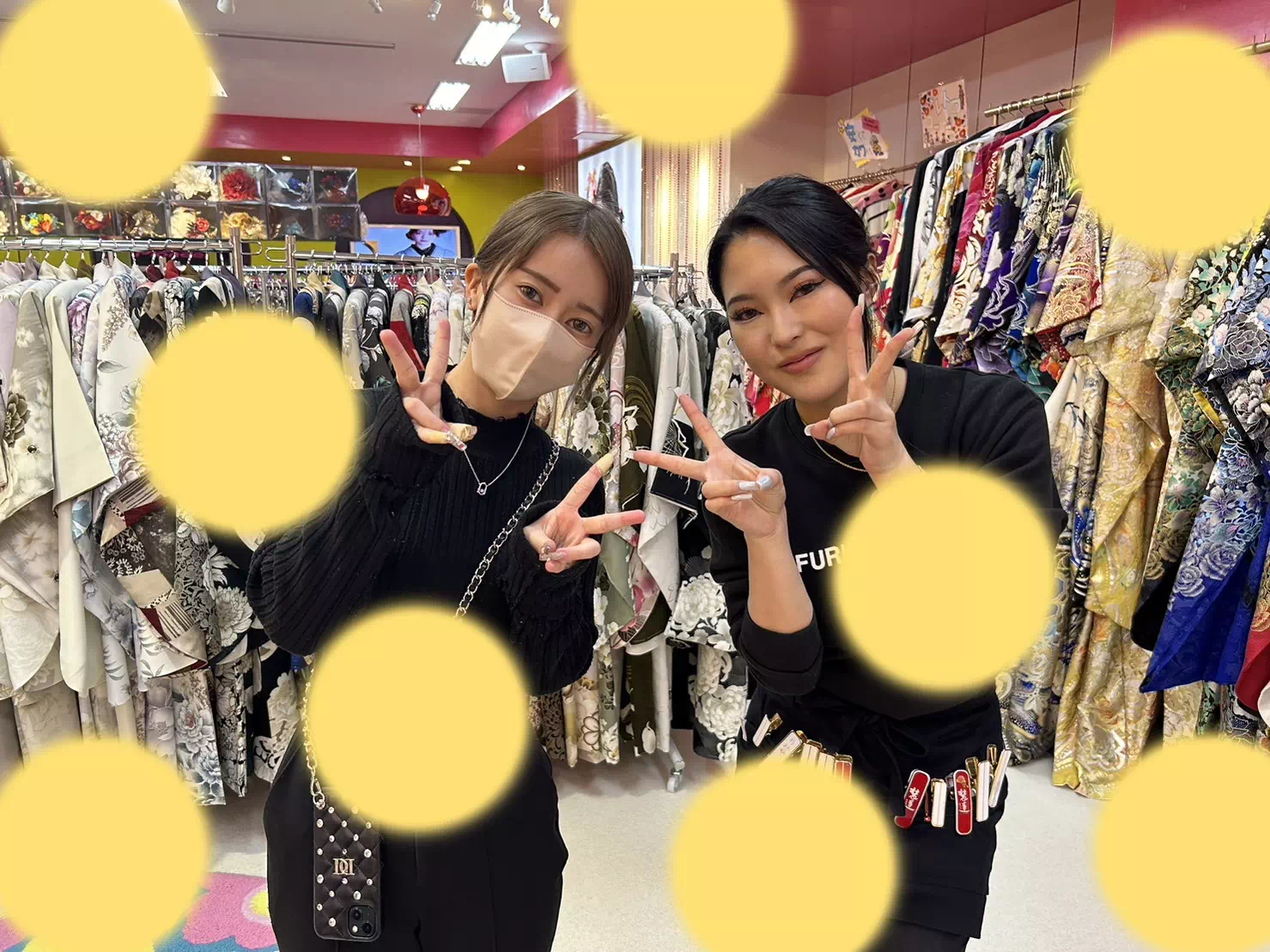 TAKAZEN神戸店 振袖レンタル オシャレ かっこいい からし色