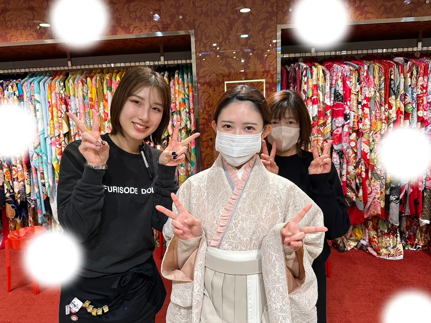成人式 前撮り 梅田 袴 くすみカラー かわいい イマドキ 淡色 古典 タカゼン 撮影