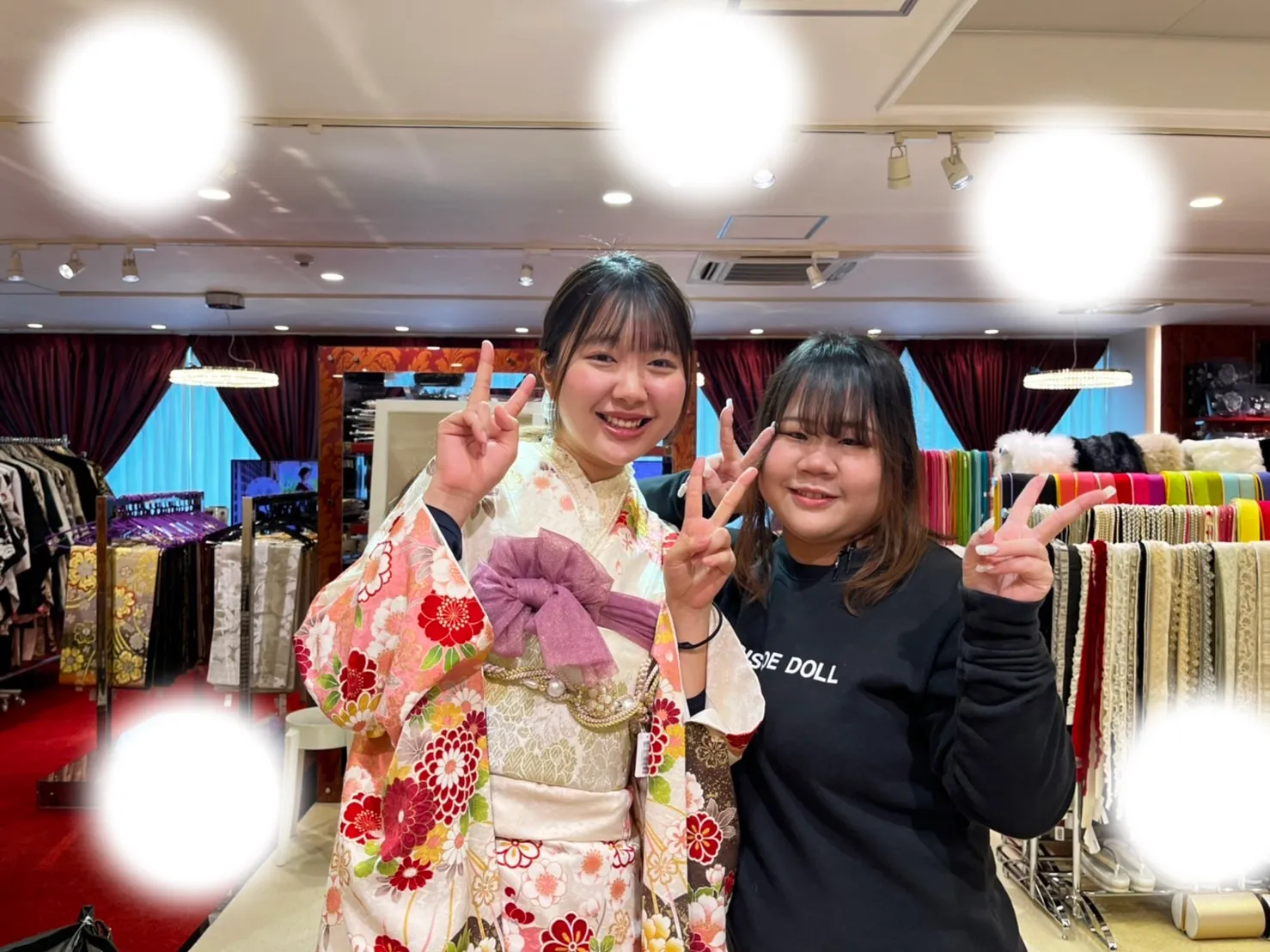 成人式 前撮り 梅田 袴 くすみカラー かわいい イマドキ 淡色 古典 タカゼン 撮影