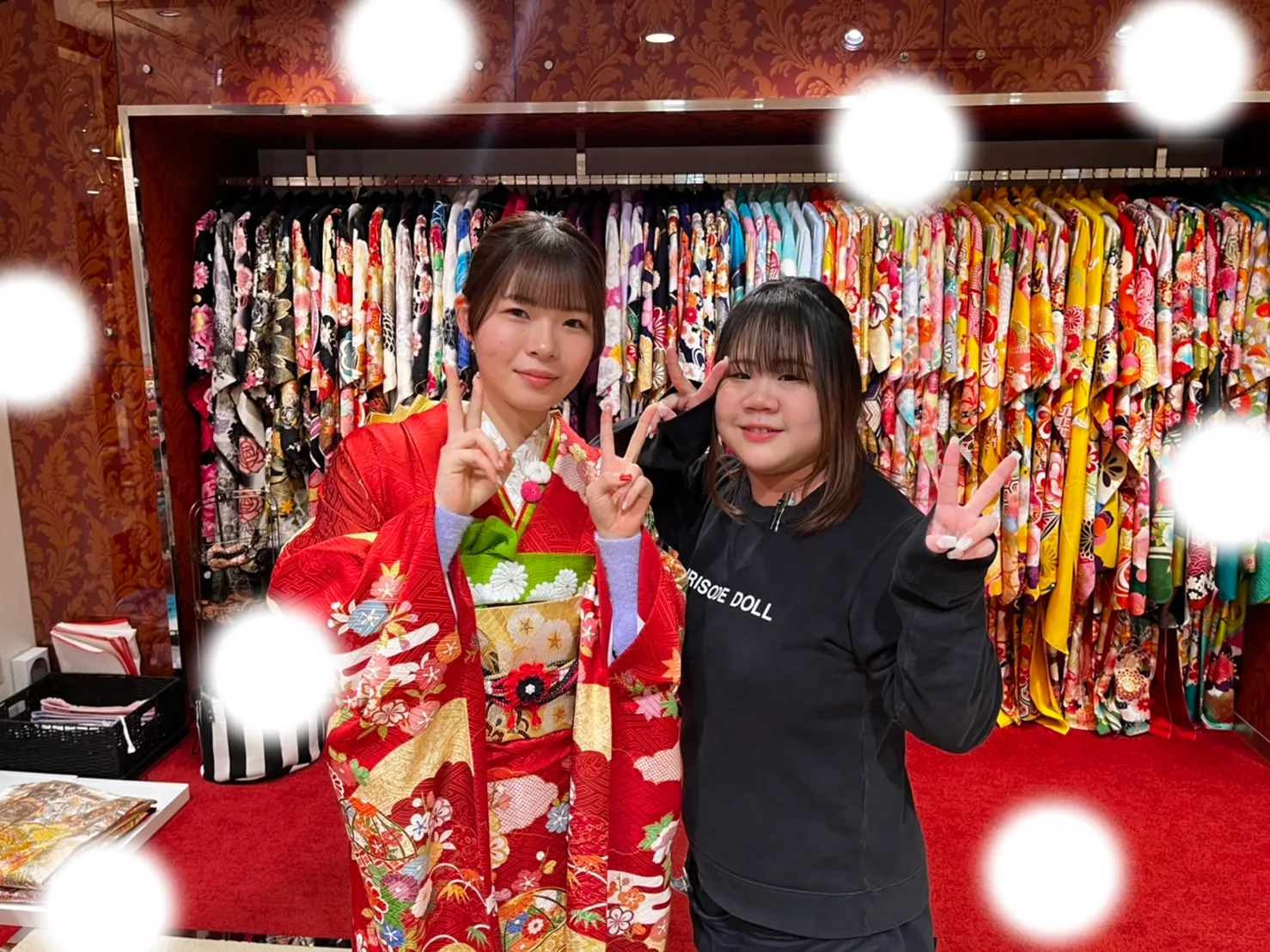 振袖レンタル 袴レンタル 前撮り撮影会 キラキラ ヘップバーン かわいい 大阪 梅田 タカゼン 持込
