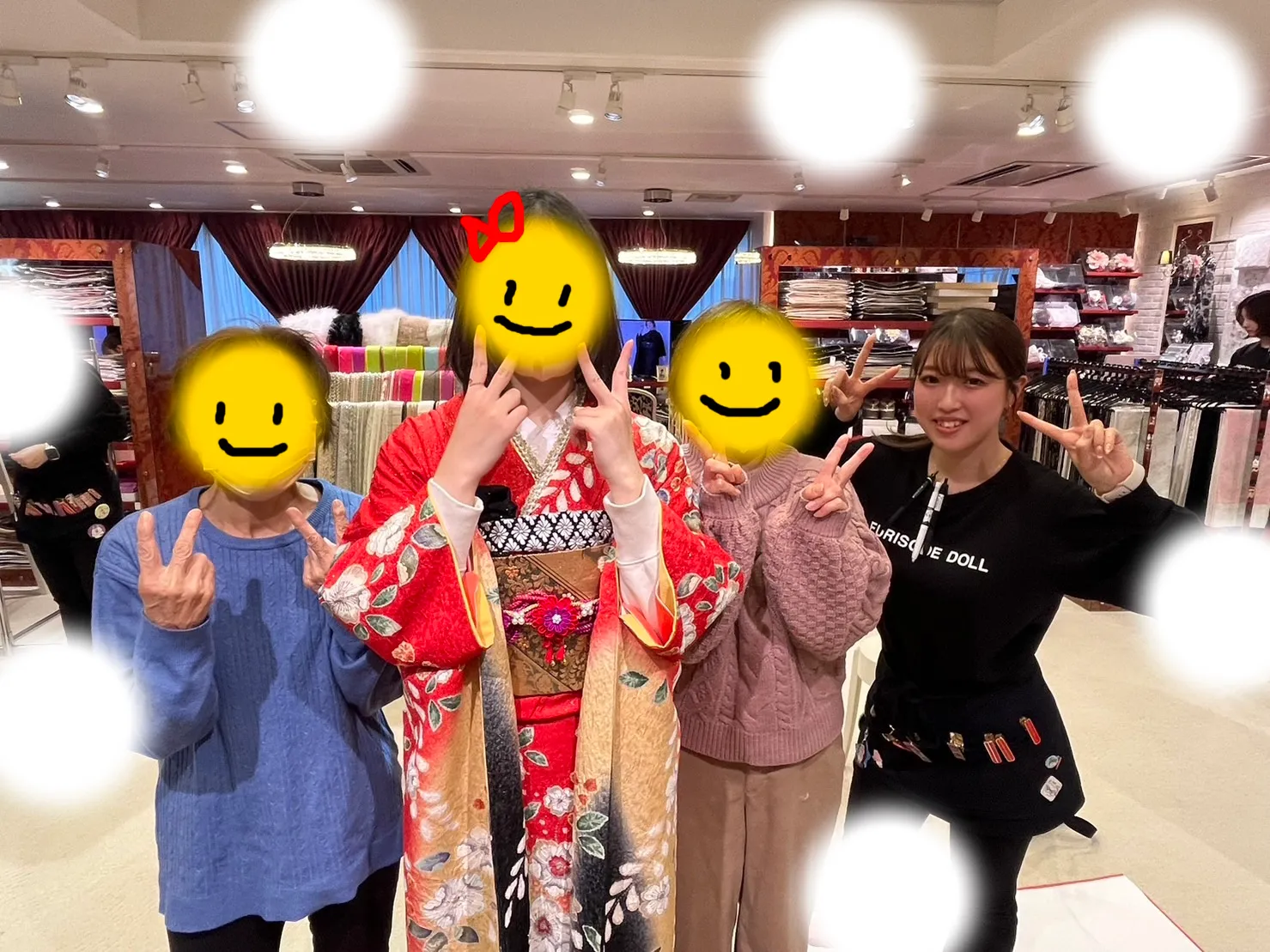 振袖レンタル 袴レンタル 前撮り撮影会 キラキラ ヘップバーン かわいい 大阪 梅田 タカゼン 持込