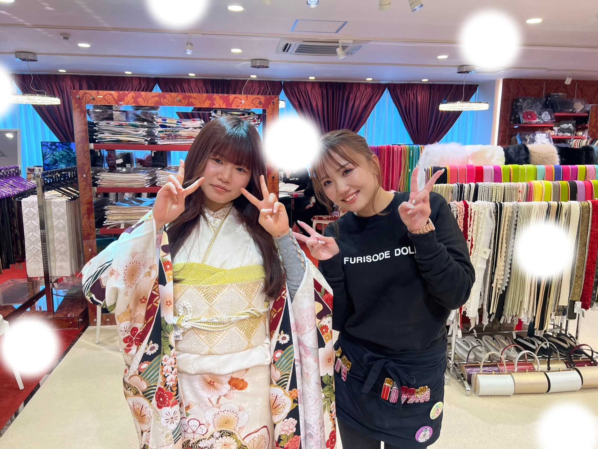 成人式 前撮り 梅田 袴 くすみカラー かわいい イマドキ 淡色 古典 タカゼン 撮影
