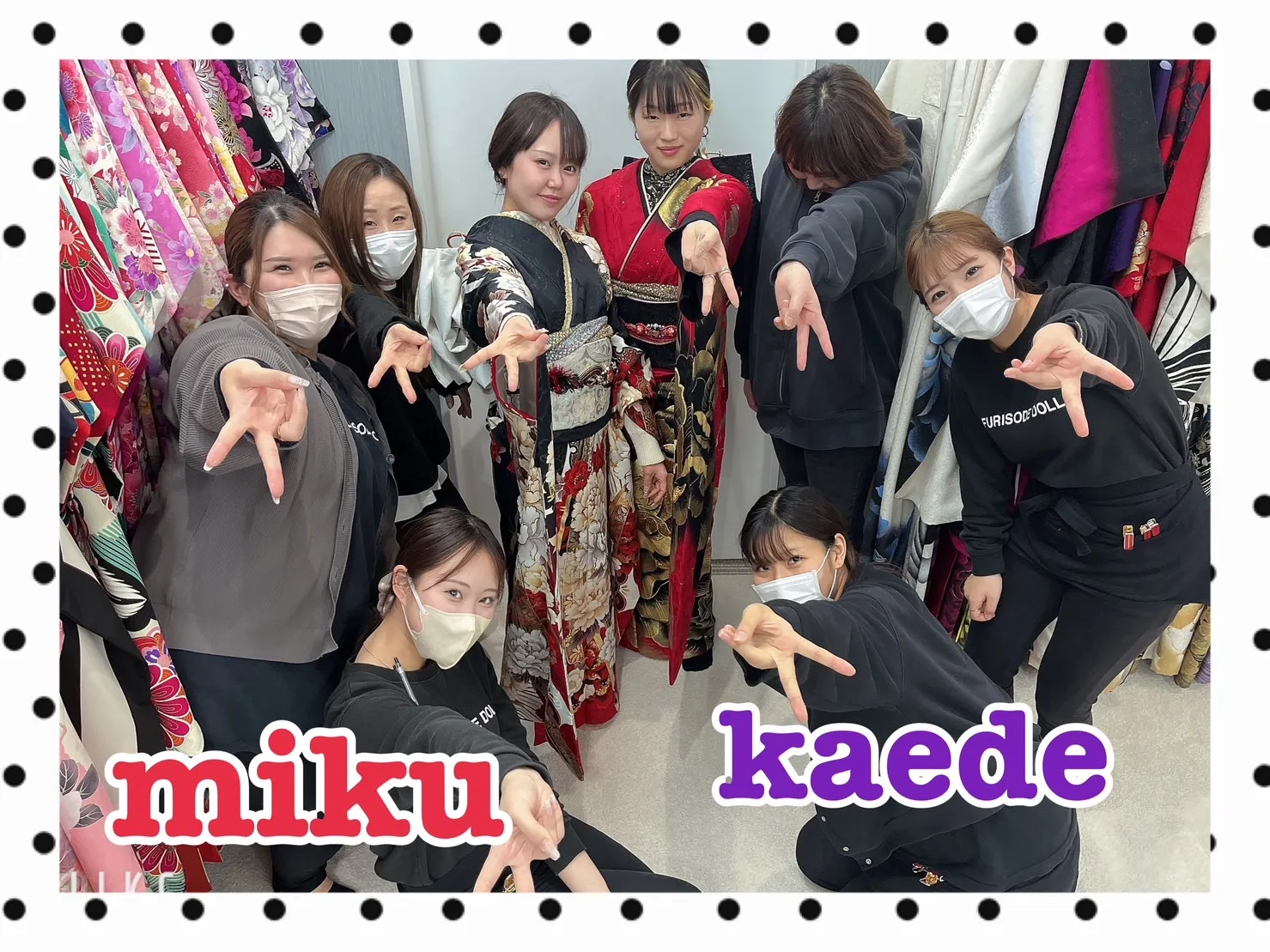 【TAKAZEN橿原店】20日♡2025年成人のエメラルドグリーンの古典柄お振袖&お友達同士のキラキラお振袖姫ちゃんたち♡