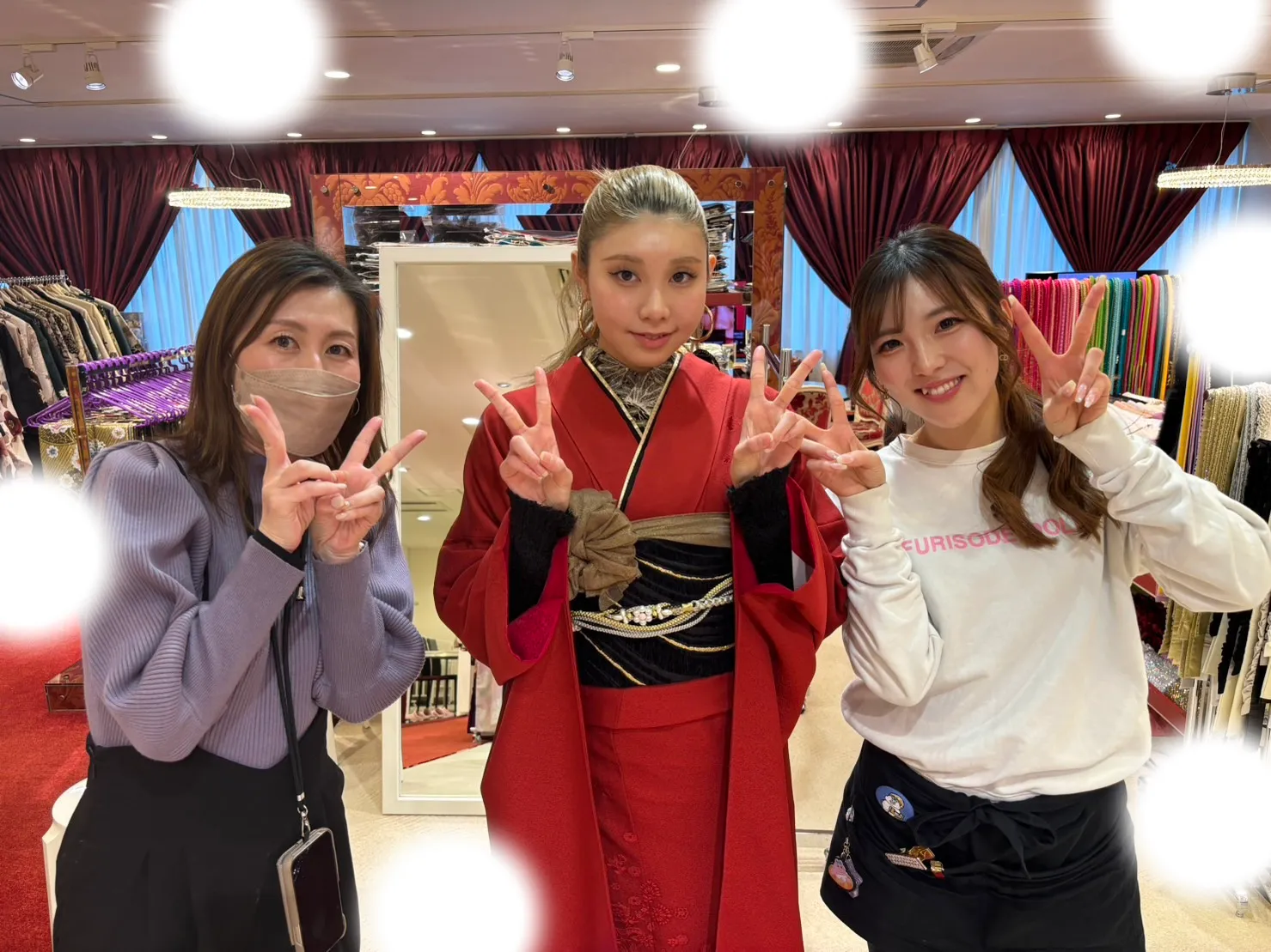 成人式 前撮り 梅田 袴 くすみカラー かわいい イマドキ 淡色 古典 タカゼン 撮影