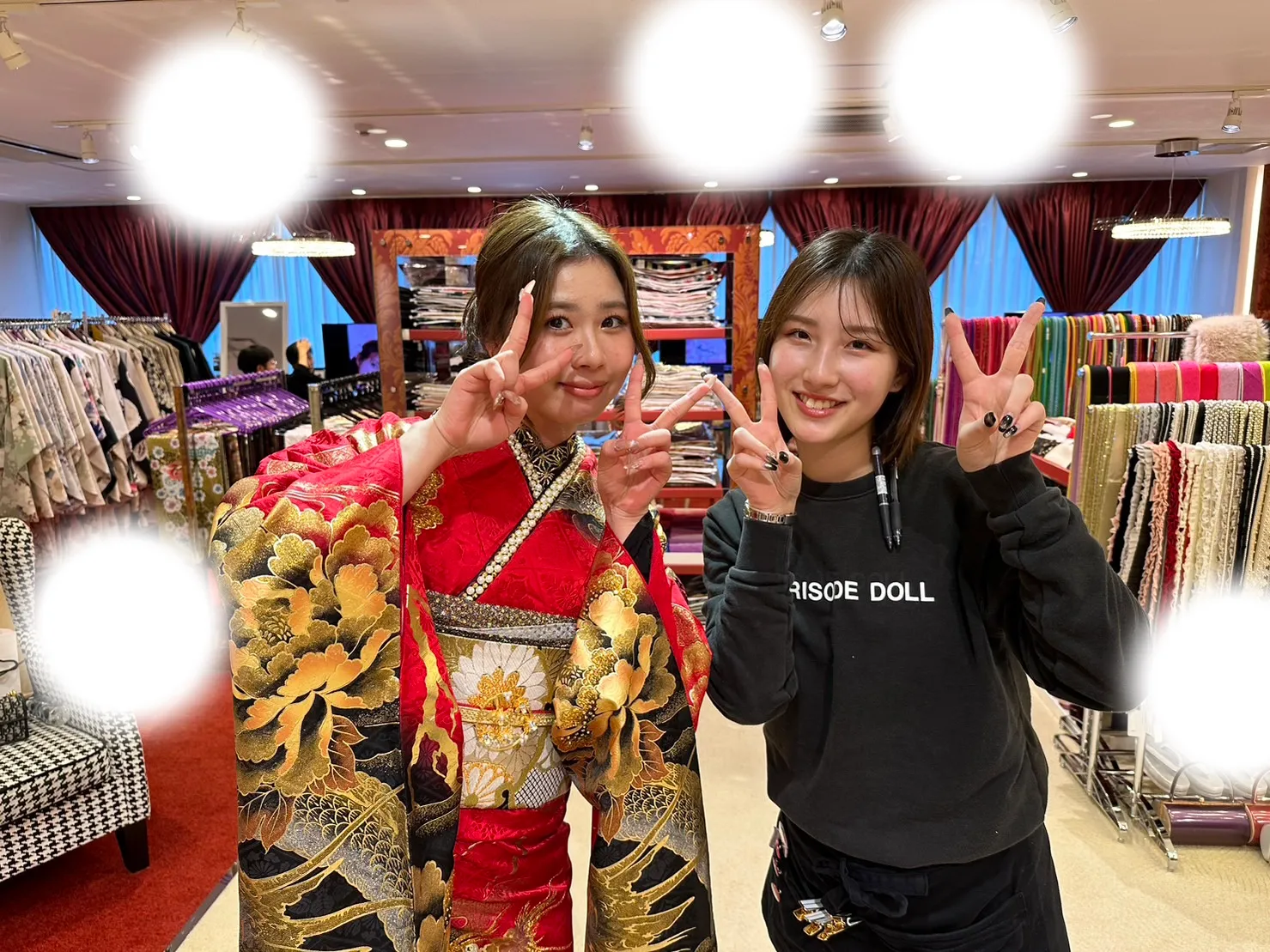 成人式 前撮り 梅田 袴 くすみカラー かわいい イマドキ 淡色 古典 タカゼン 撮影